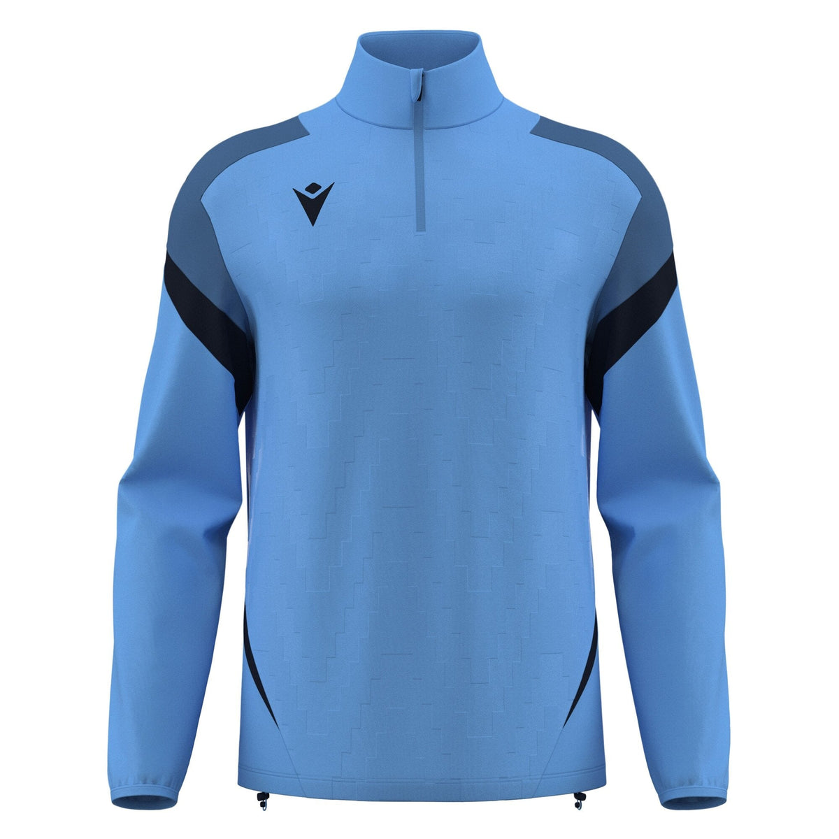 Macron Hollow 1/4 Zip Jersey - Indigo Sky Blue/Navy - view-10