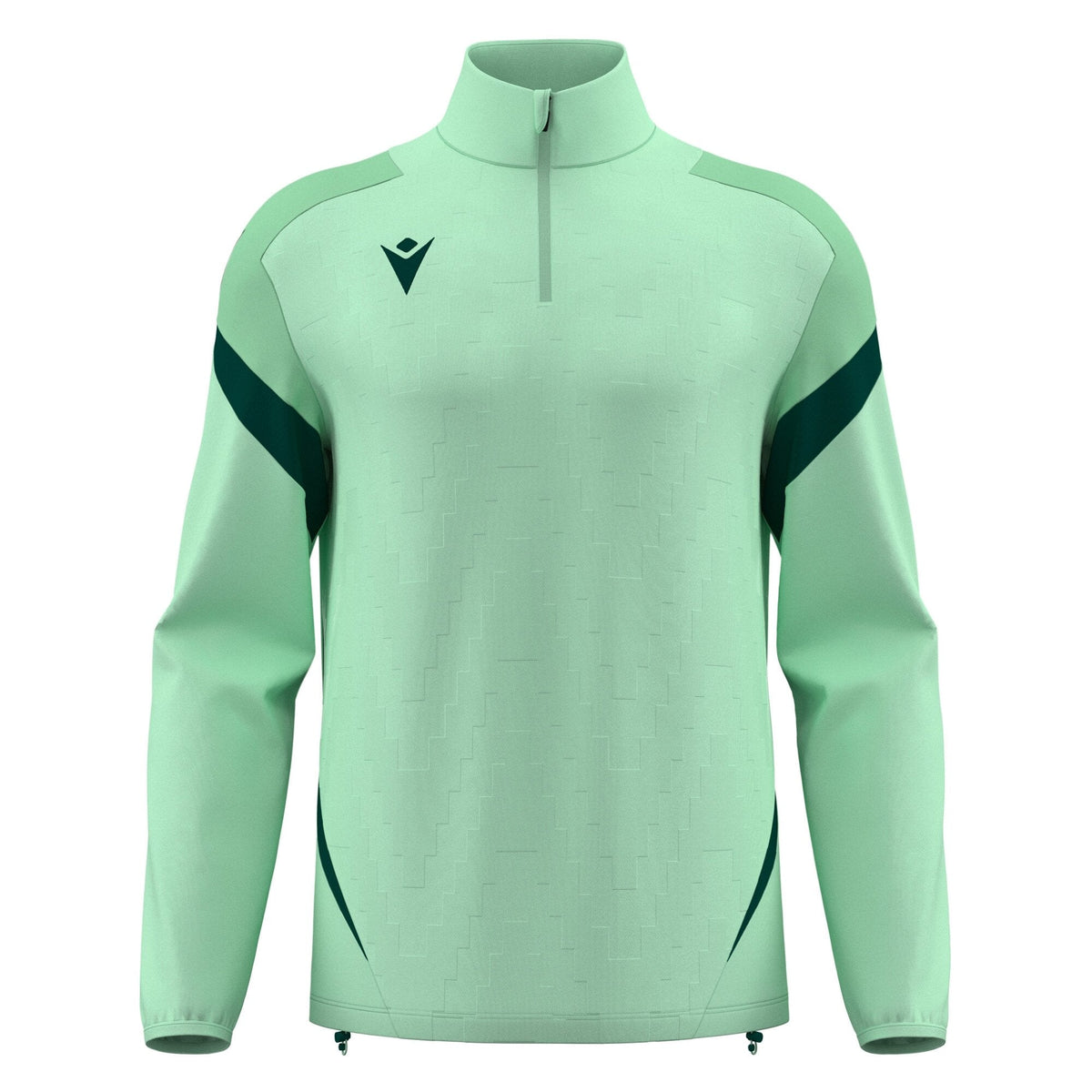 Macron Hollow 1/4 Zip Jersey - Mint/Bottle Green - view-10