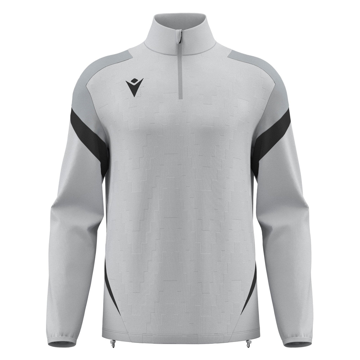 Macron Hollow 1/4 Zip Jersey - Stone Grey/Anthracite - view-10