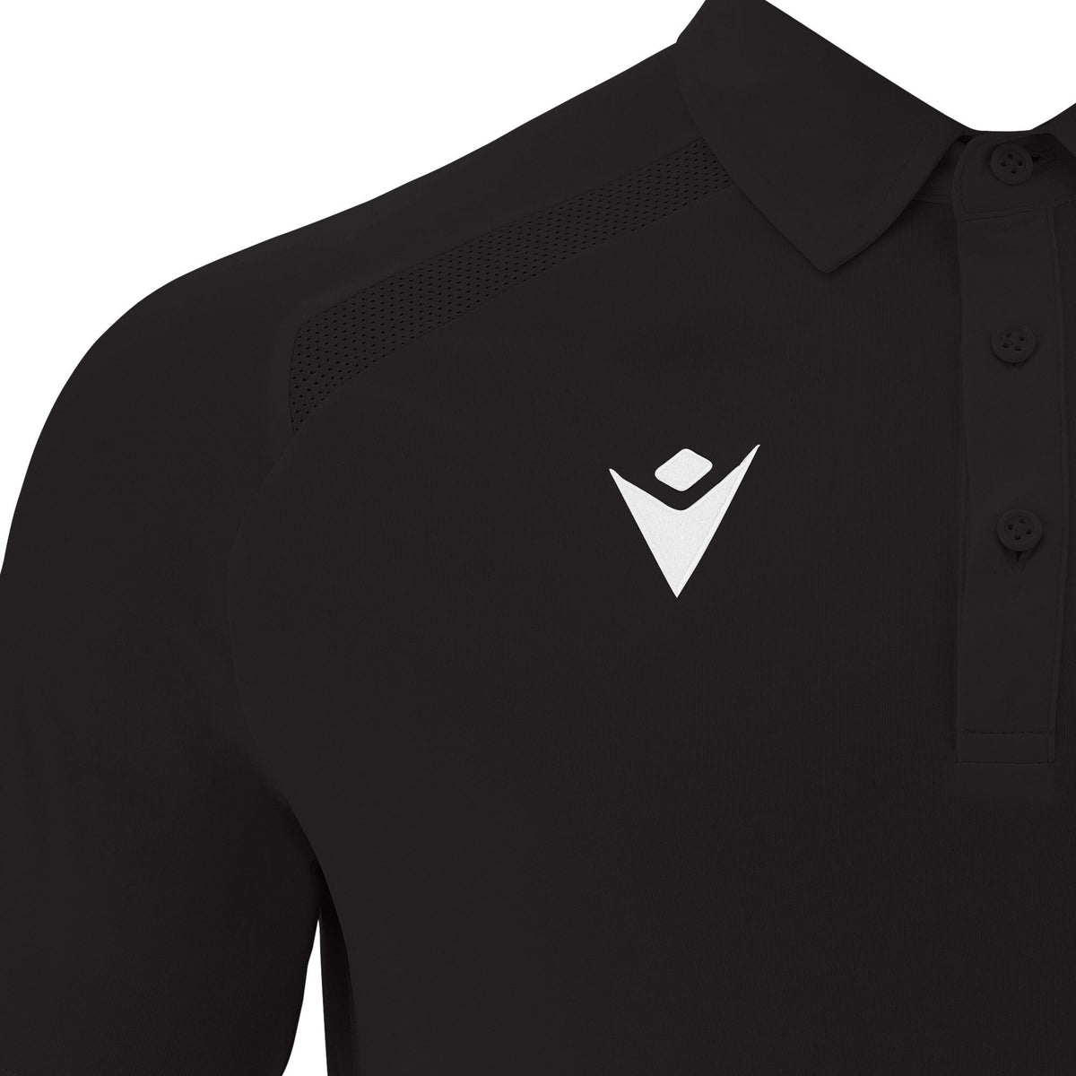 Macron Hutton Cricket Shirt - Black