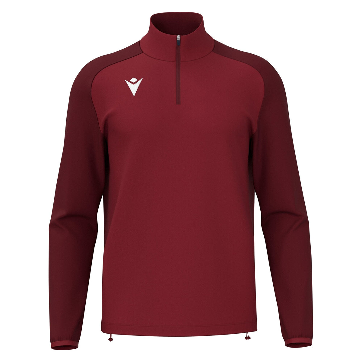 Macron Isen 1/4 Zip Training Top - Cardinal - view-10