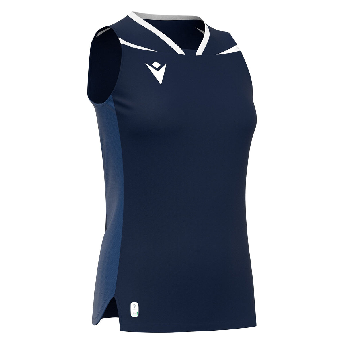 Macron Lily Eco Sleeveless Shirt - Navy/White