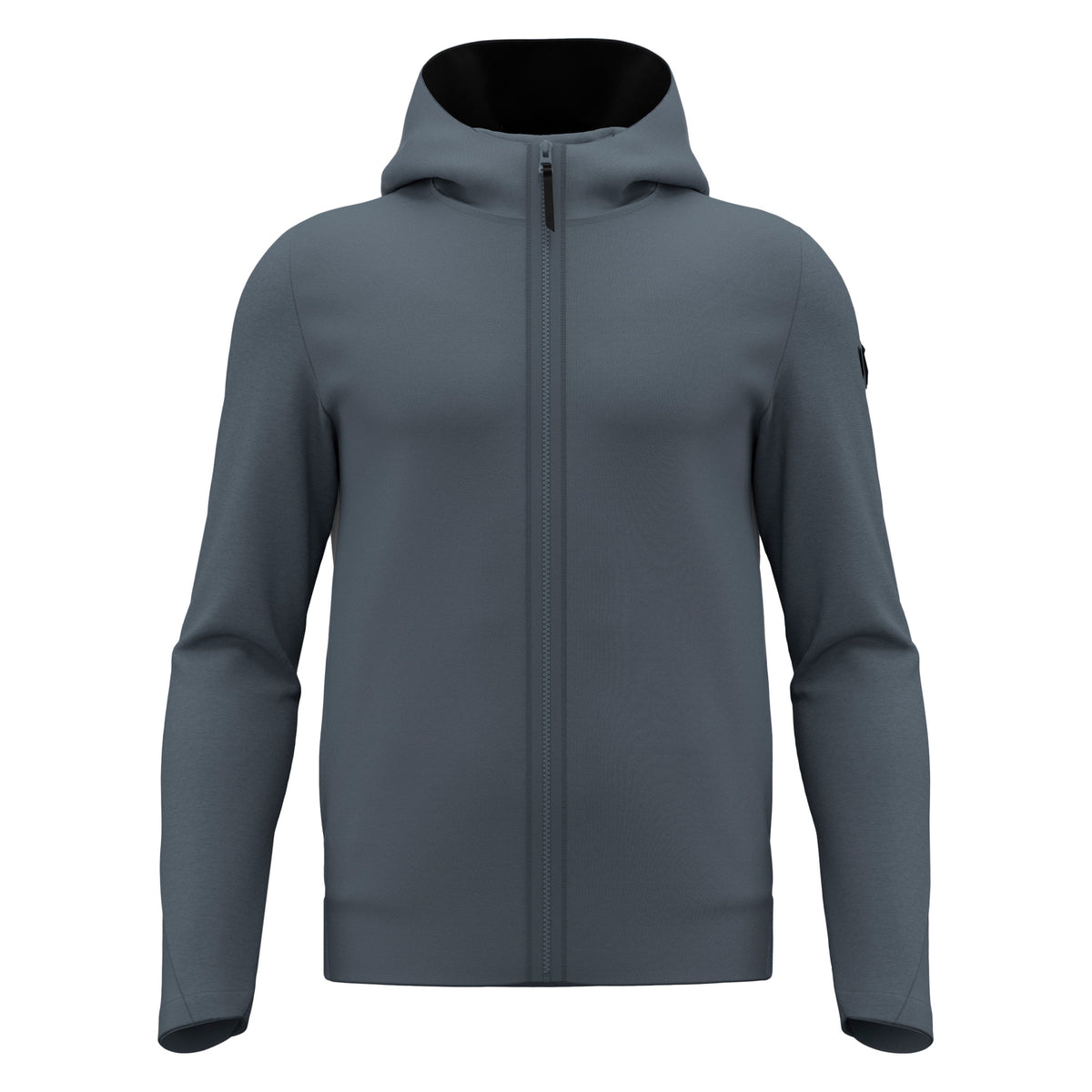 Macron Midnight Full Zip Hoody - Medium Grey/Black