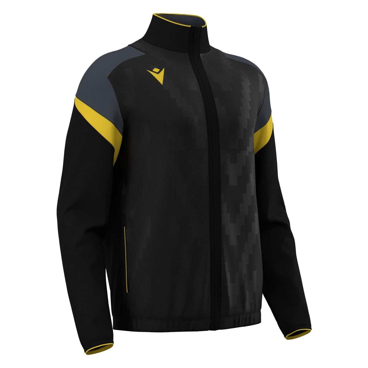Macron Odin Full Zip Sweatshirt - Black/Yellow - main