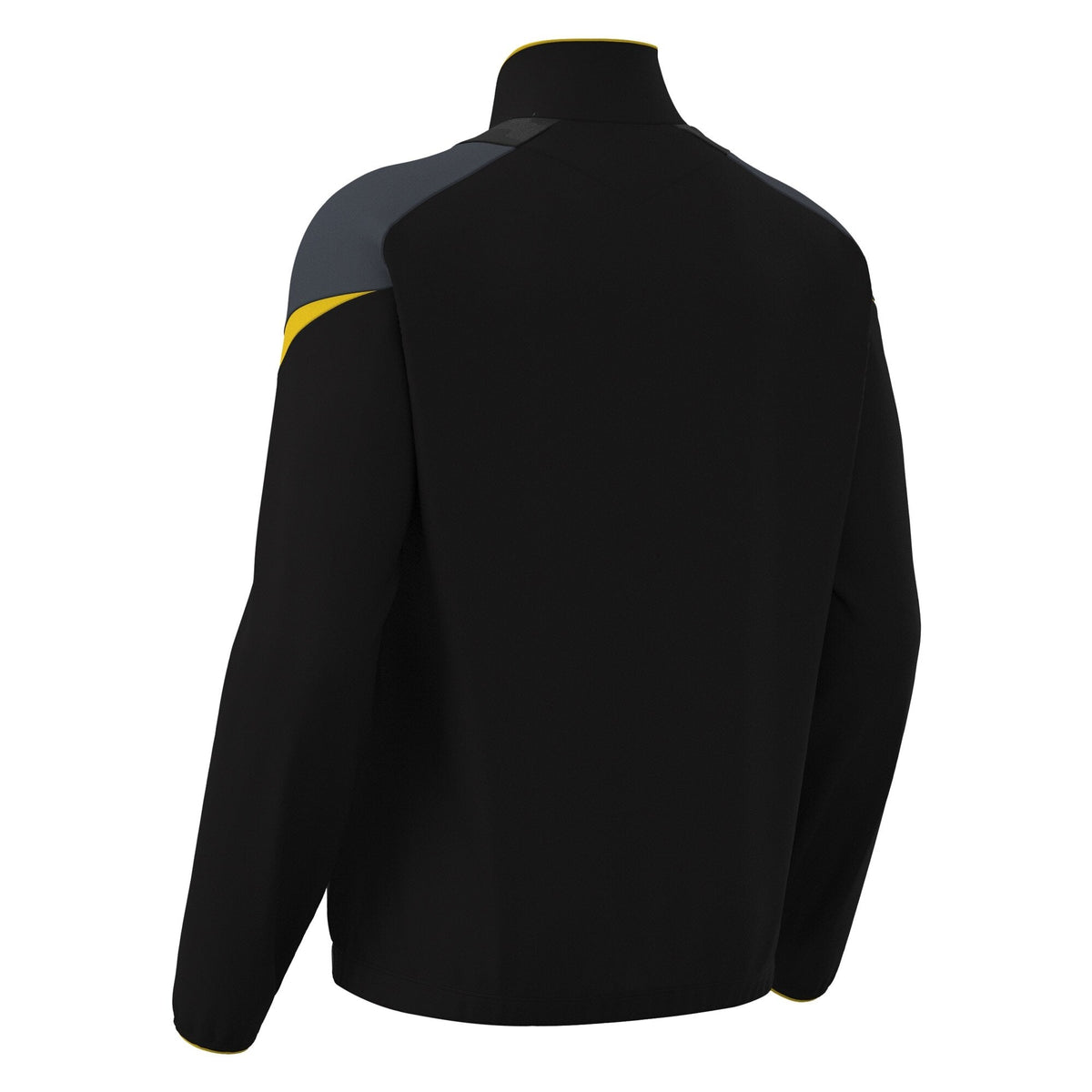 Macron Odin Full Zip Sweatshirt - Black/Yellow - view-02