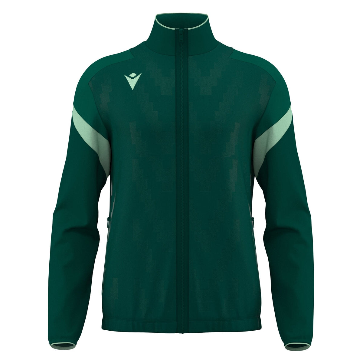 Macron Odin Full Zip Sweatshirt - Bottle Green/Mint - view-10