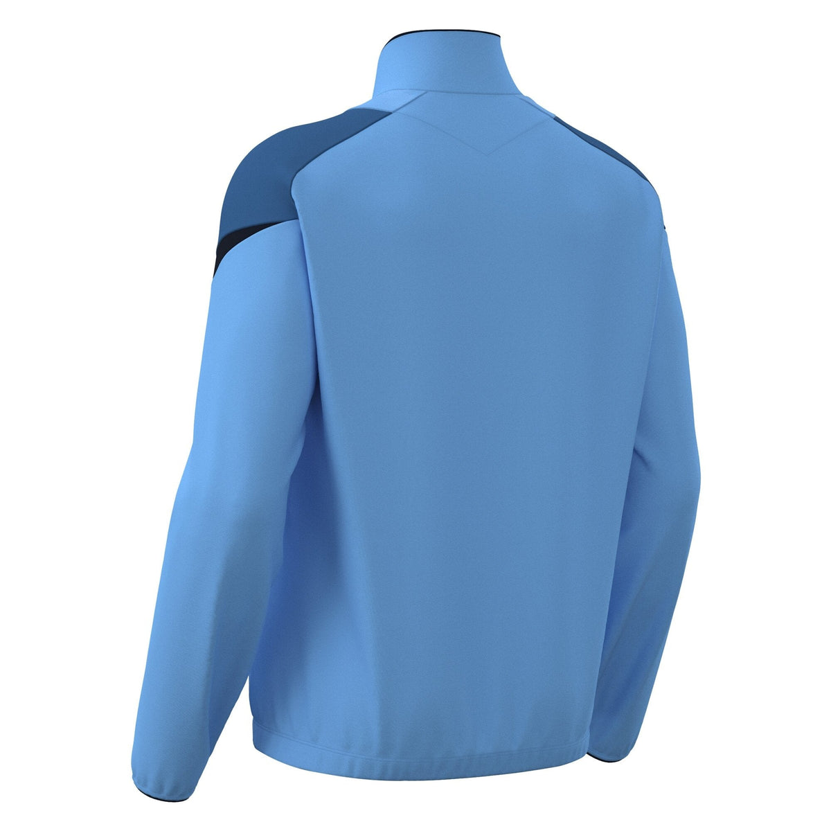 Macron Odin Full Zip Sweatshirt - Indigo Sky Blue/Navy - view-02