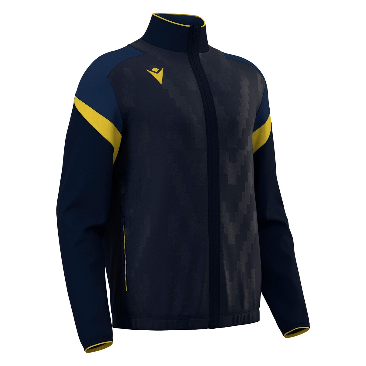 Macron Odin Full Zip Sweatshirt - Navy/Yellow - main