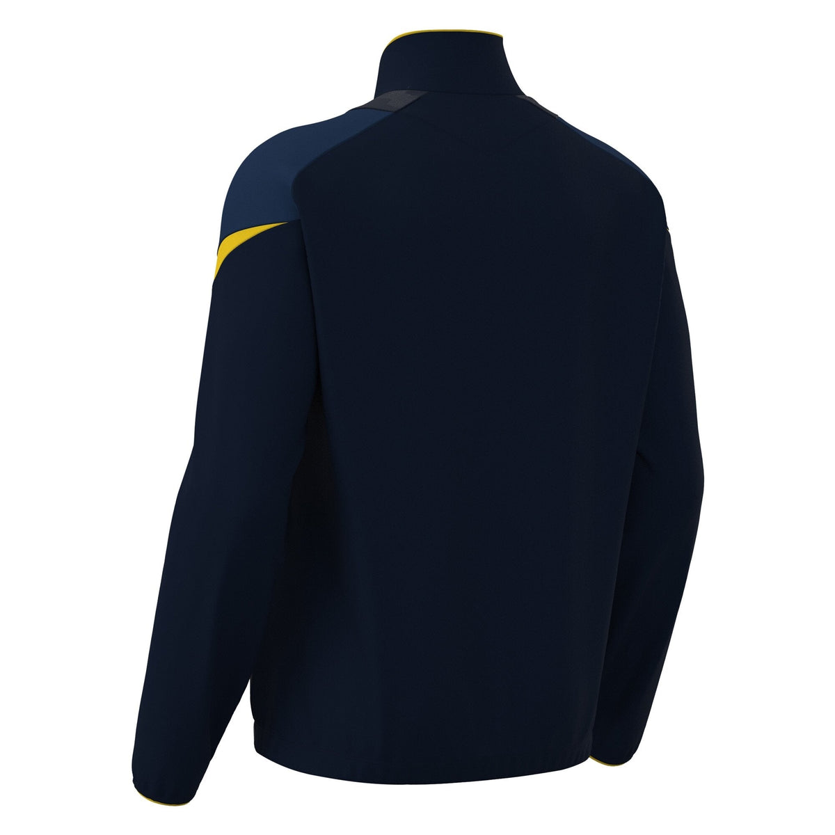Macron Odin Full Zip Sweatshirt - Navy/Yellow - view-02