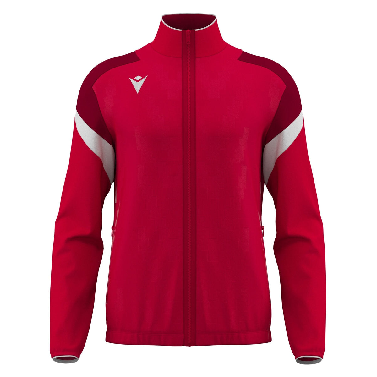 Macron Odin Full Zip Sweatshirt - Red/White - view-10