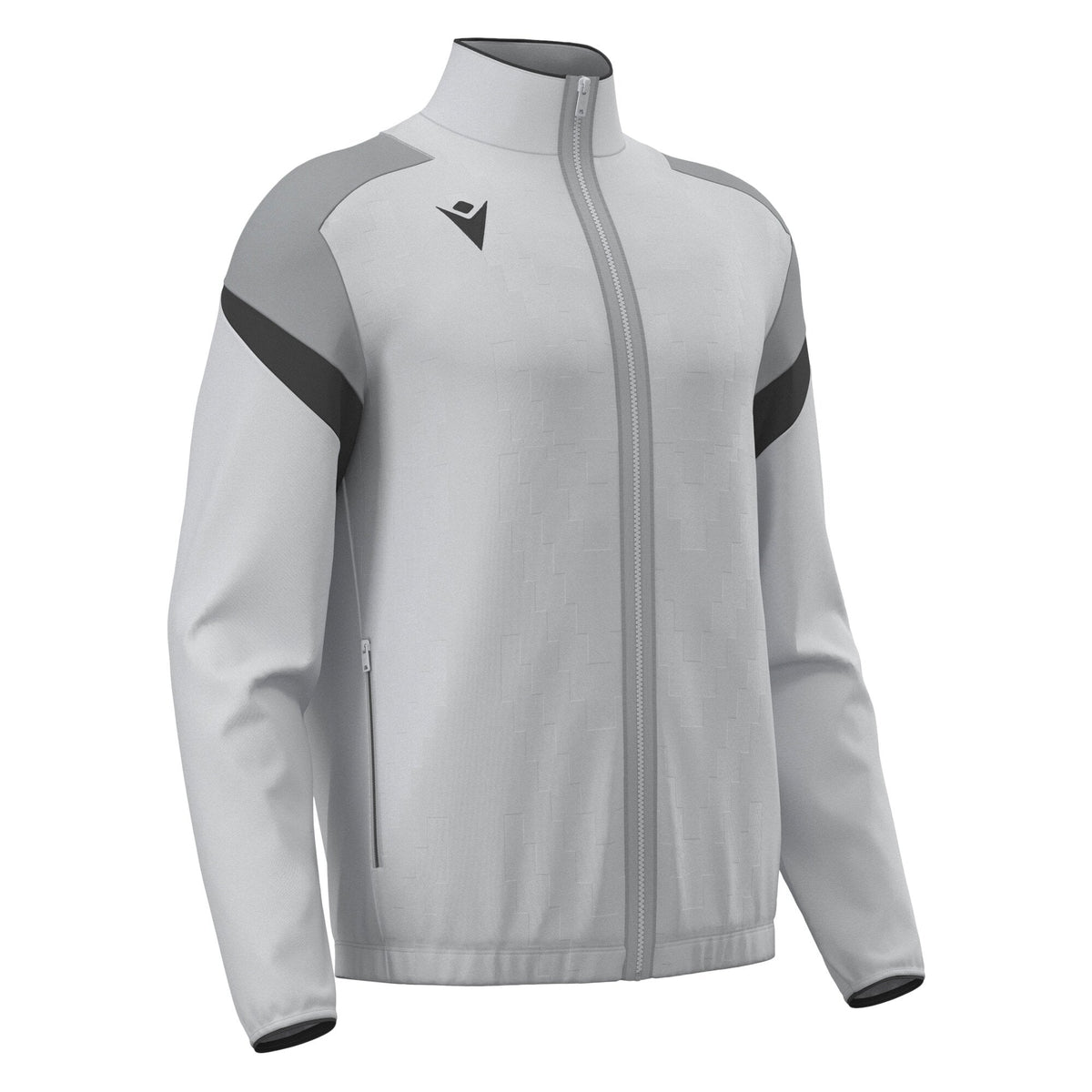 Macron Odin Full Zip Sweatshirt - Stone Grey/Anthracite - main