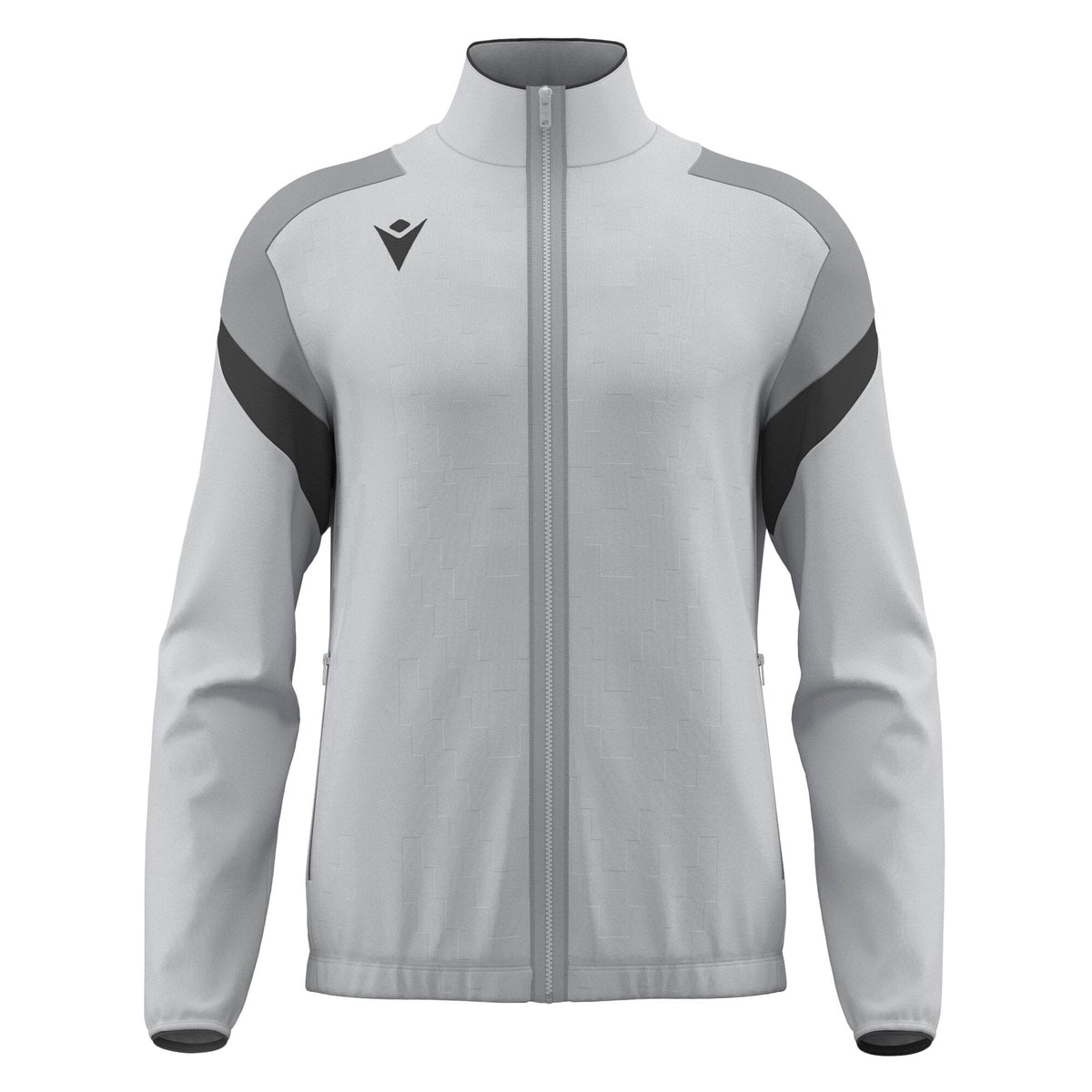 Macron Odin Full Zip Sweatshirt - Stone Grey/Anthracite - view-10