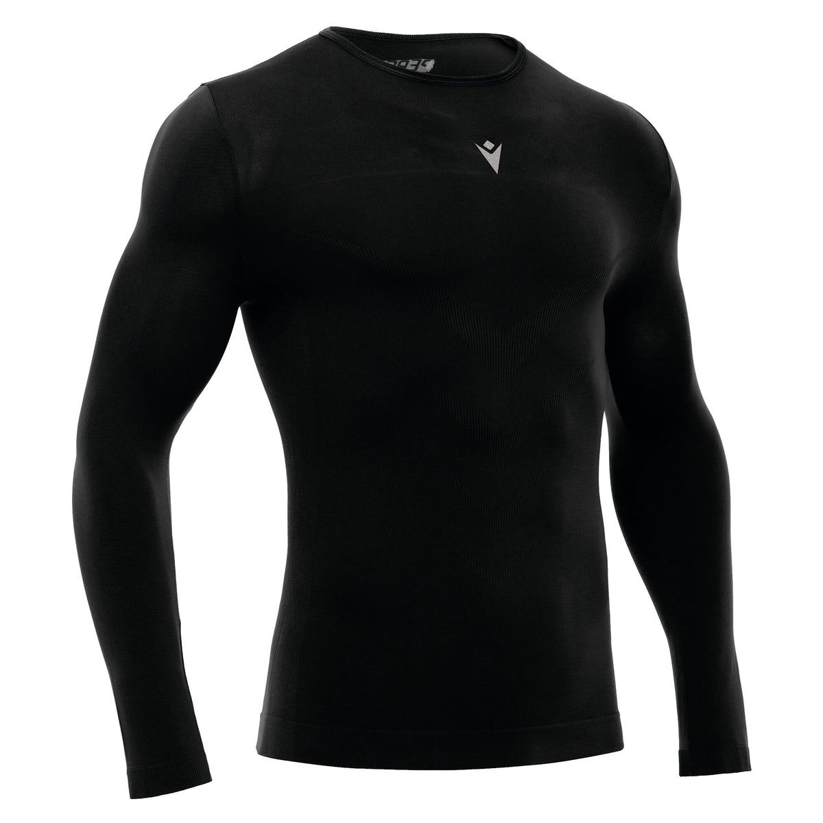 Macron Performance Long Sleeve Base Layer Top - Black