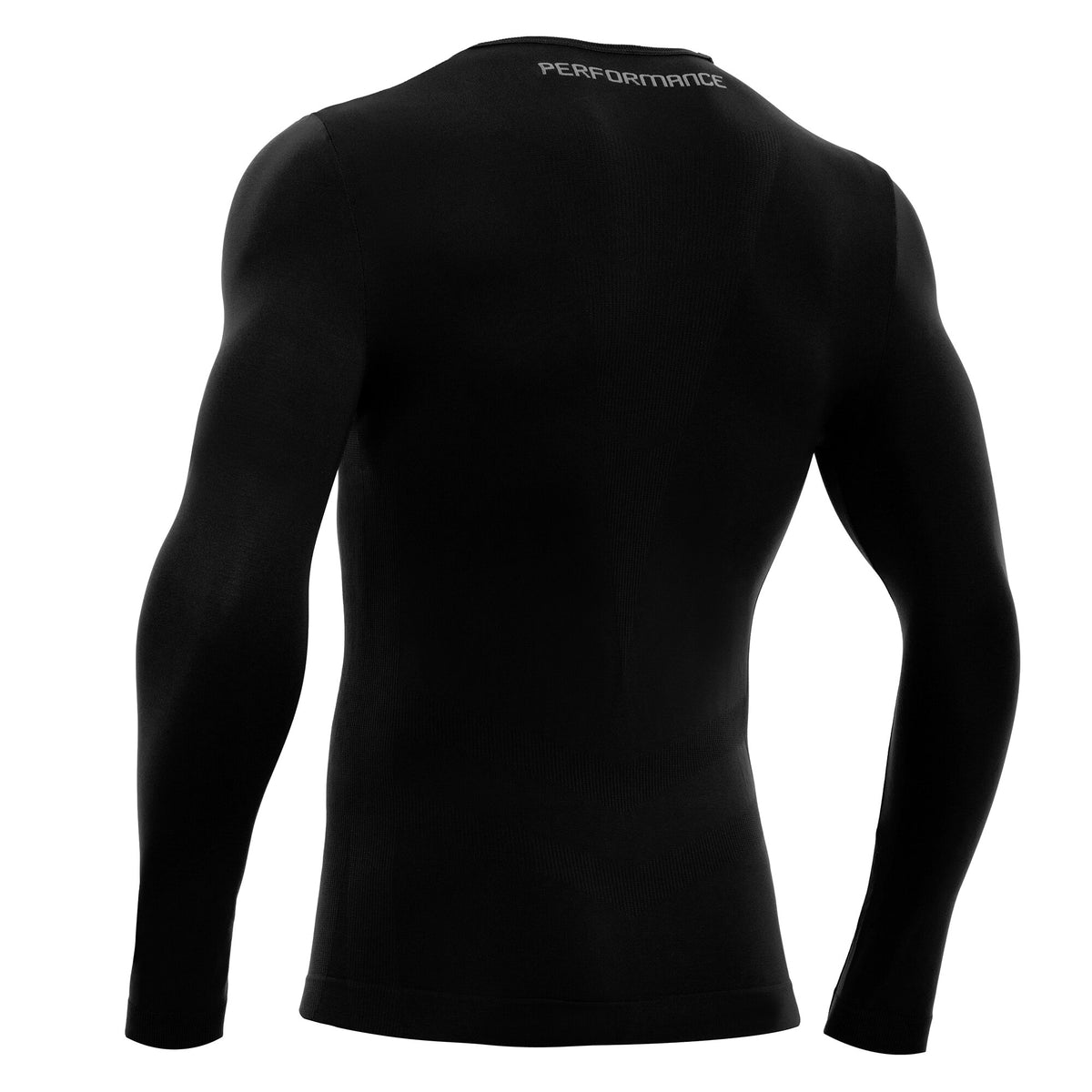 Macron Performance Long Sleeve Base Layer Top - Black
