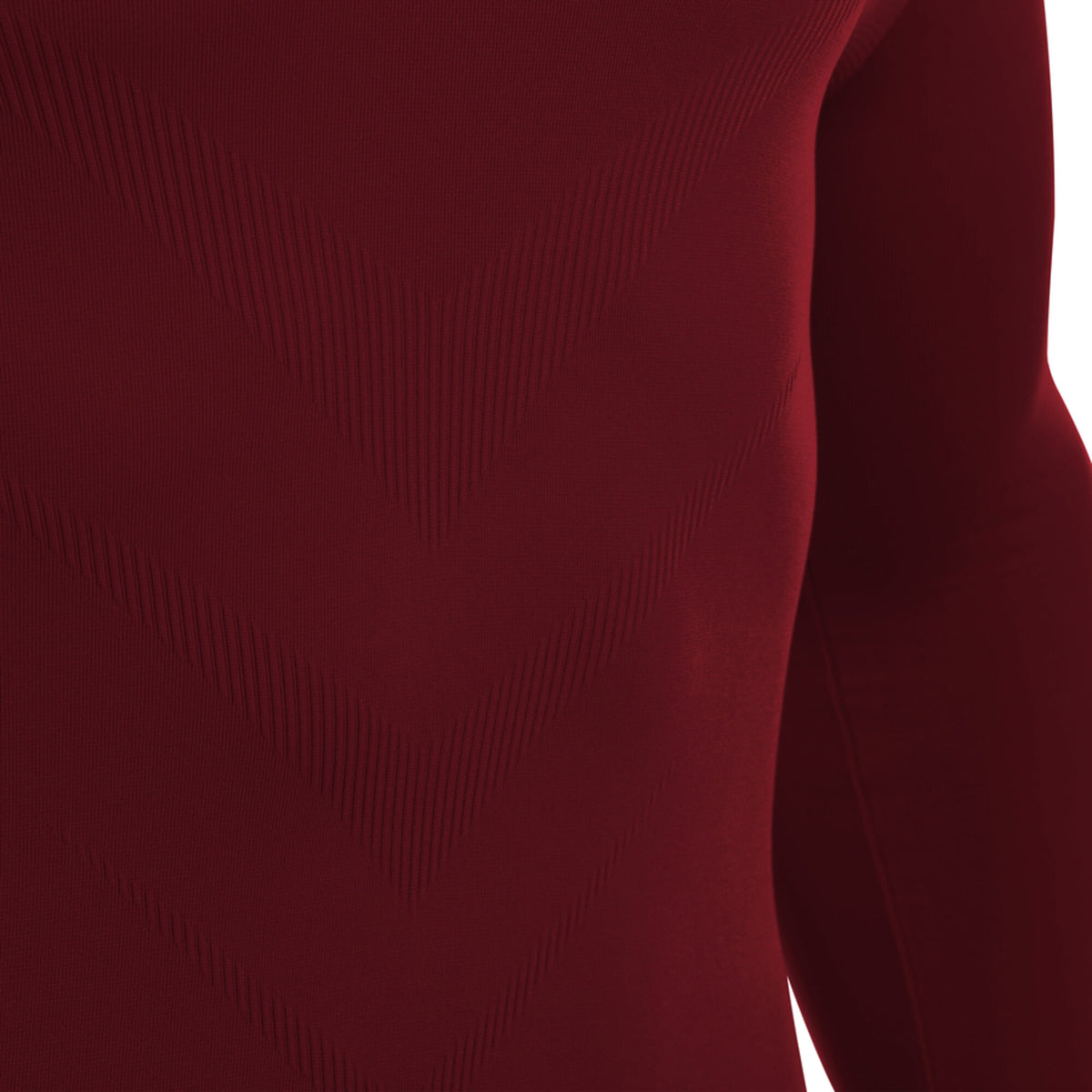 Macron Performance Long Sleeve Base Layer Top - Cardinal