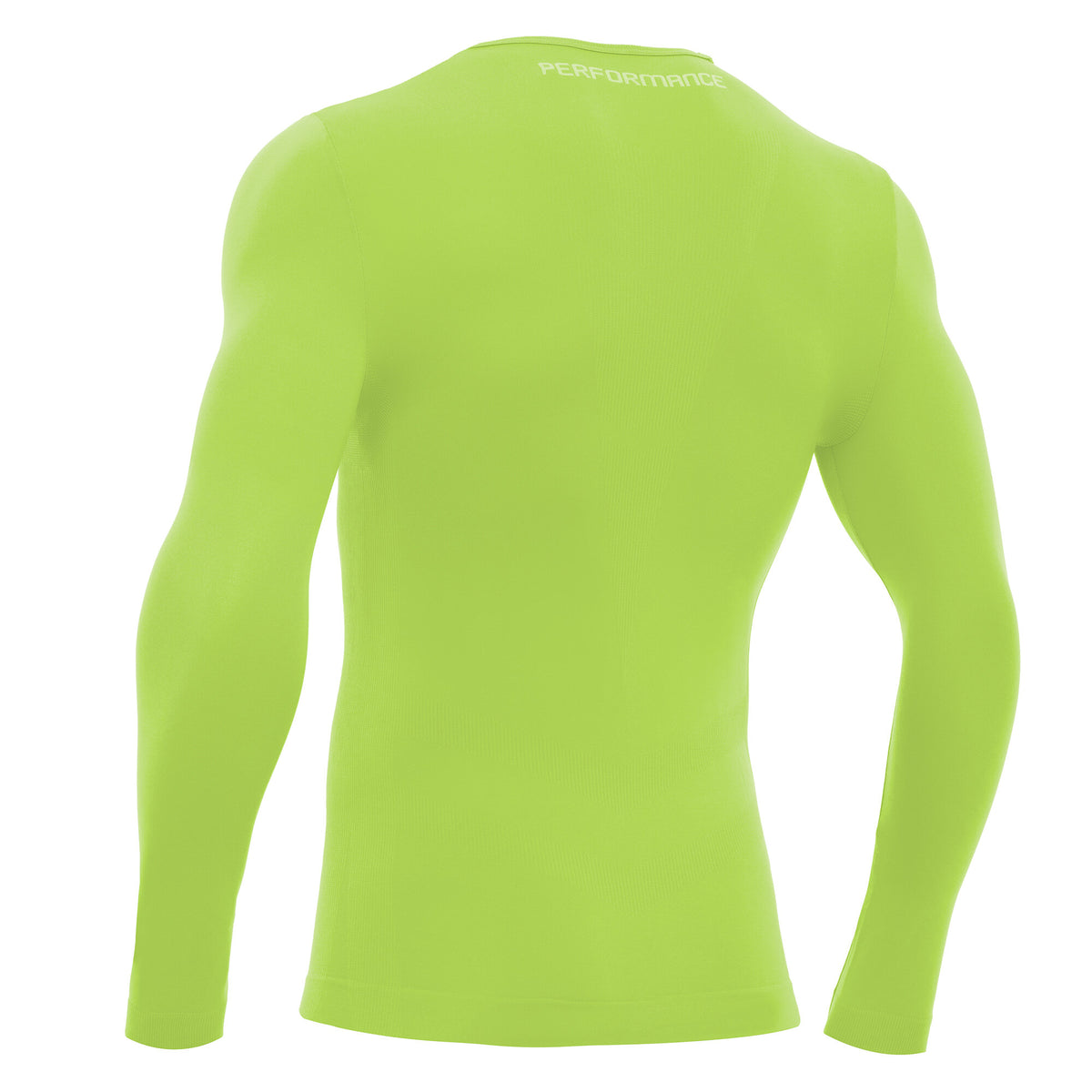 Macron Performance Long Sleeve Base Layer Top - Neon Yellow