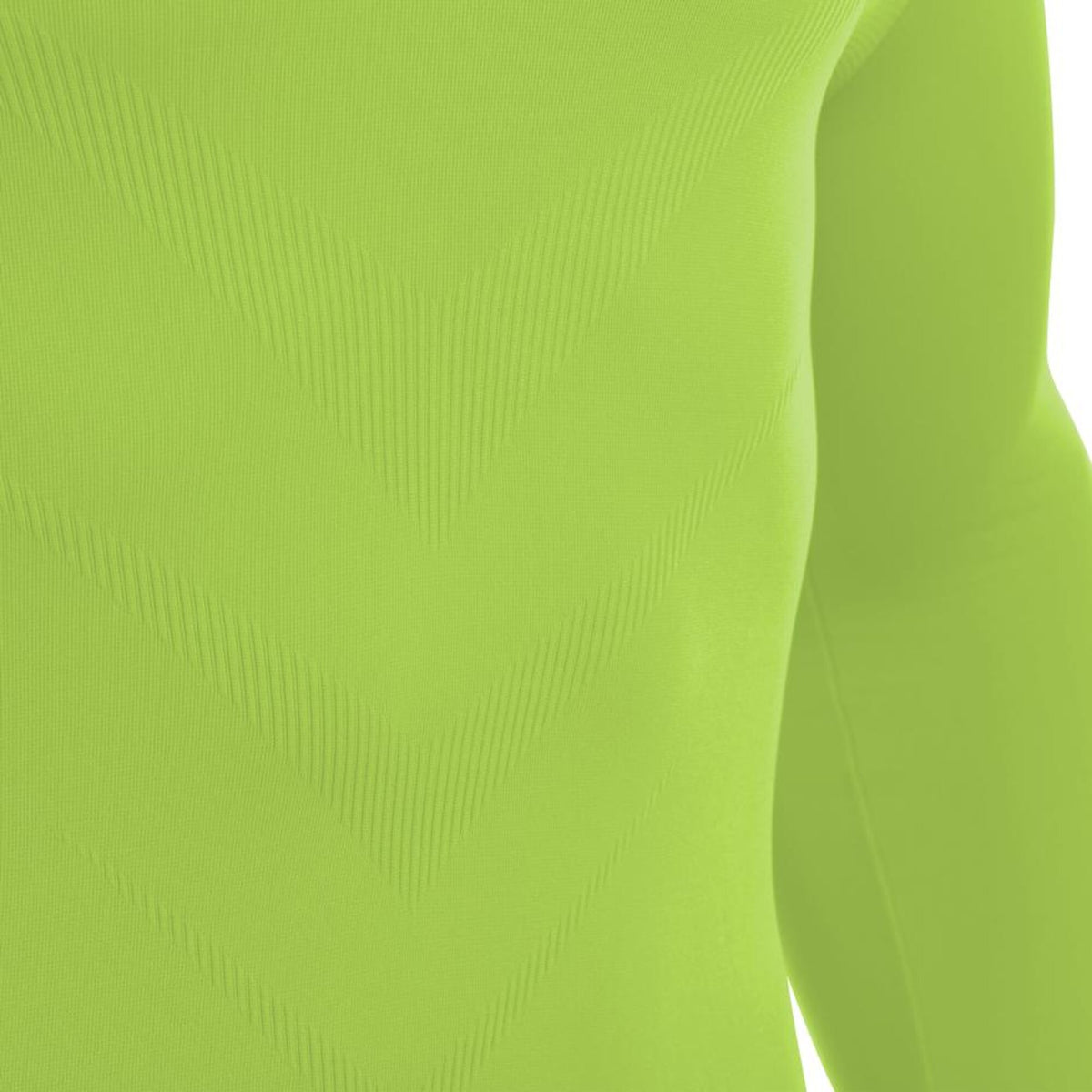 Macron Performance Long Sleeve Base Layer Top - Neon Yellow