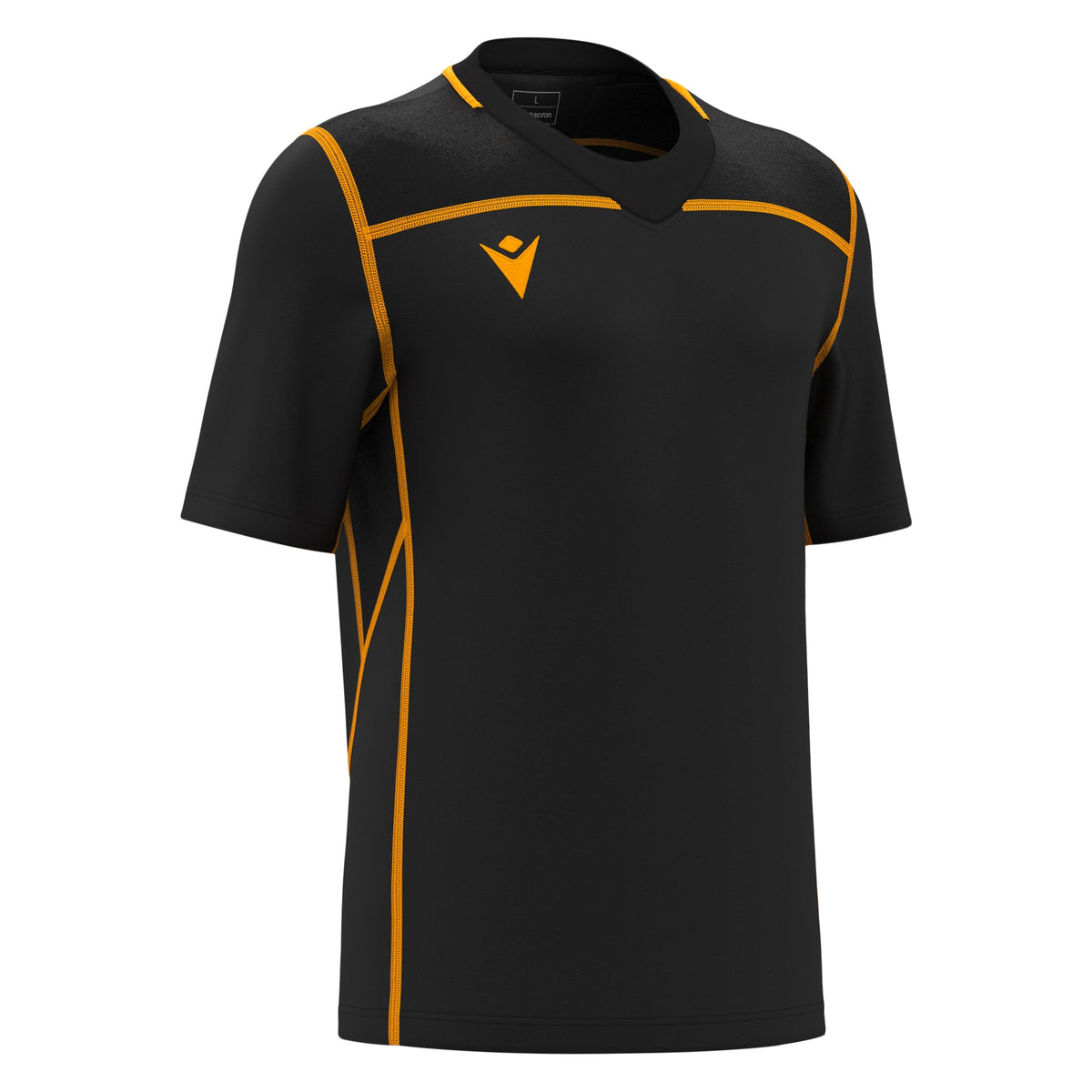 Macron Peridot Rugby Shirt - Black/Amber