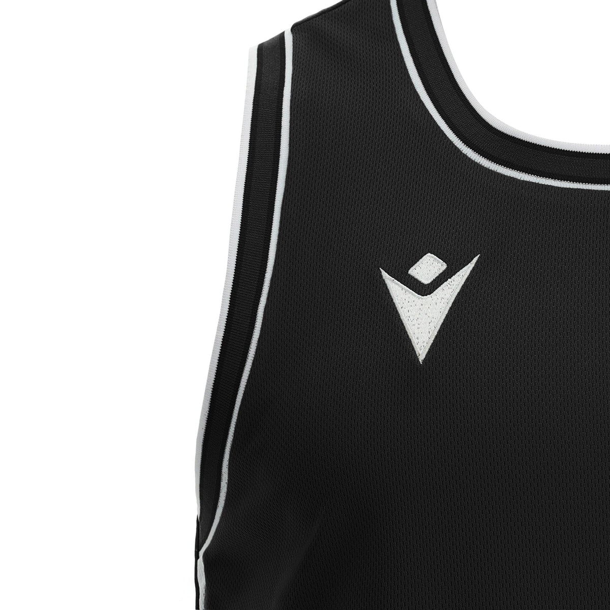 Macron Plutonium Eco Basketball Shirt - Black/White