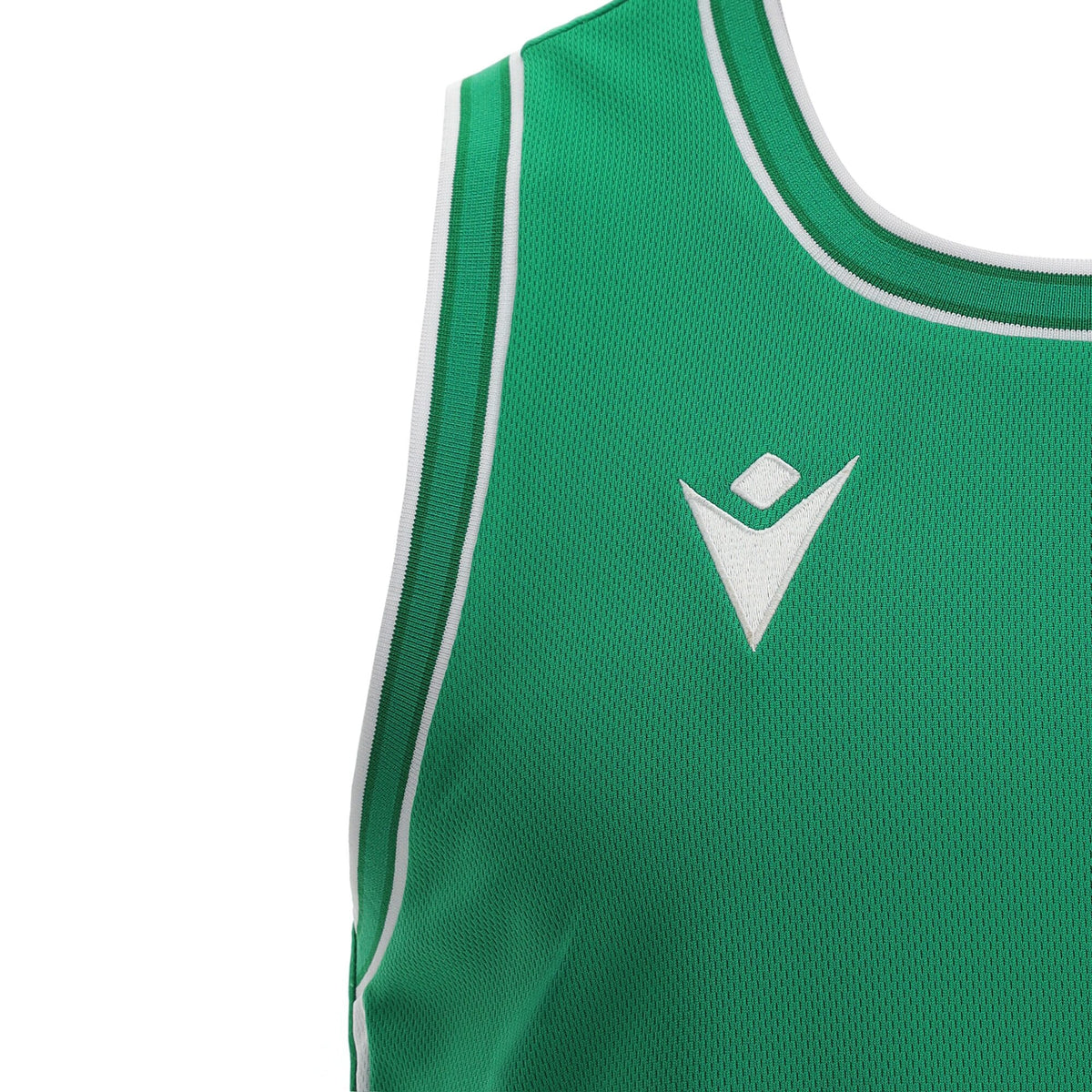 Macron Plutonium Eco Basketball Shirt - Green/White