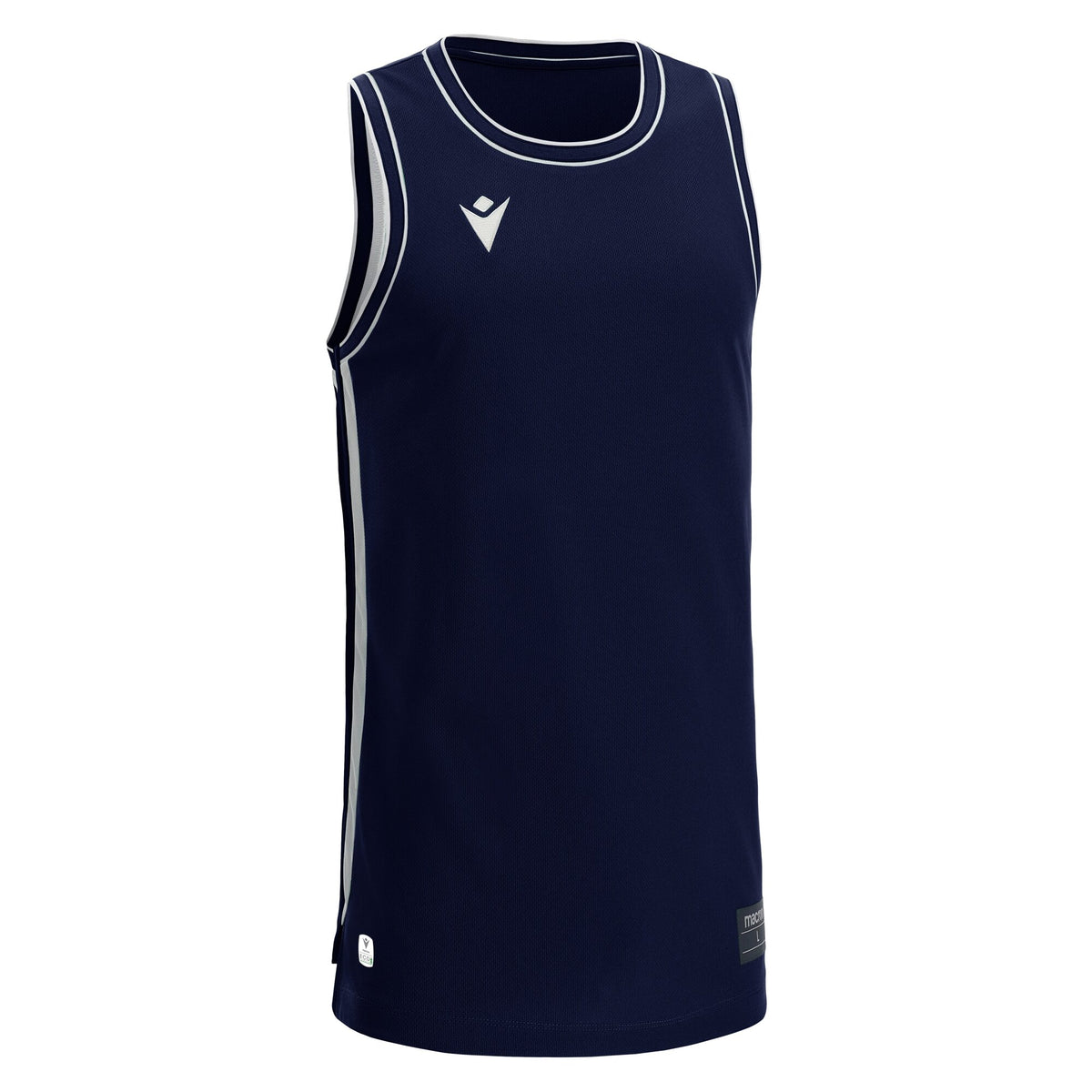 Macron Plutonium Eco Basketball Shirt - Navy/White