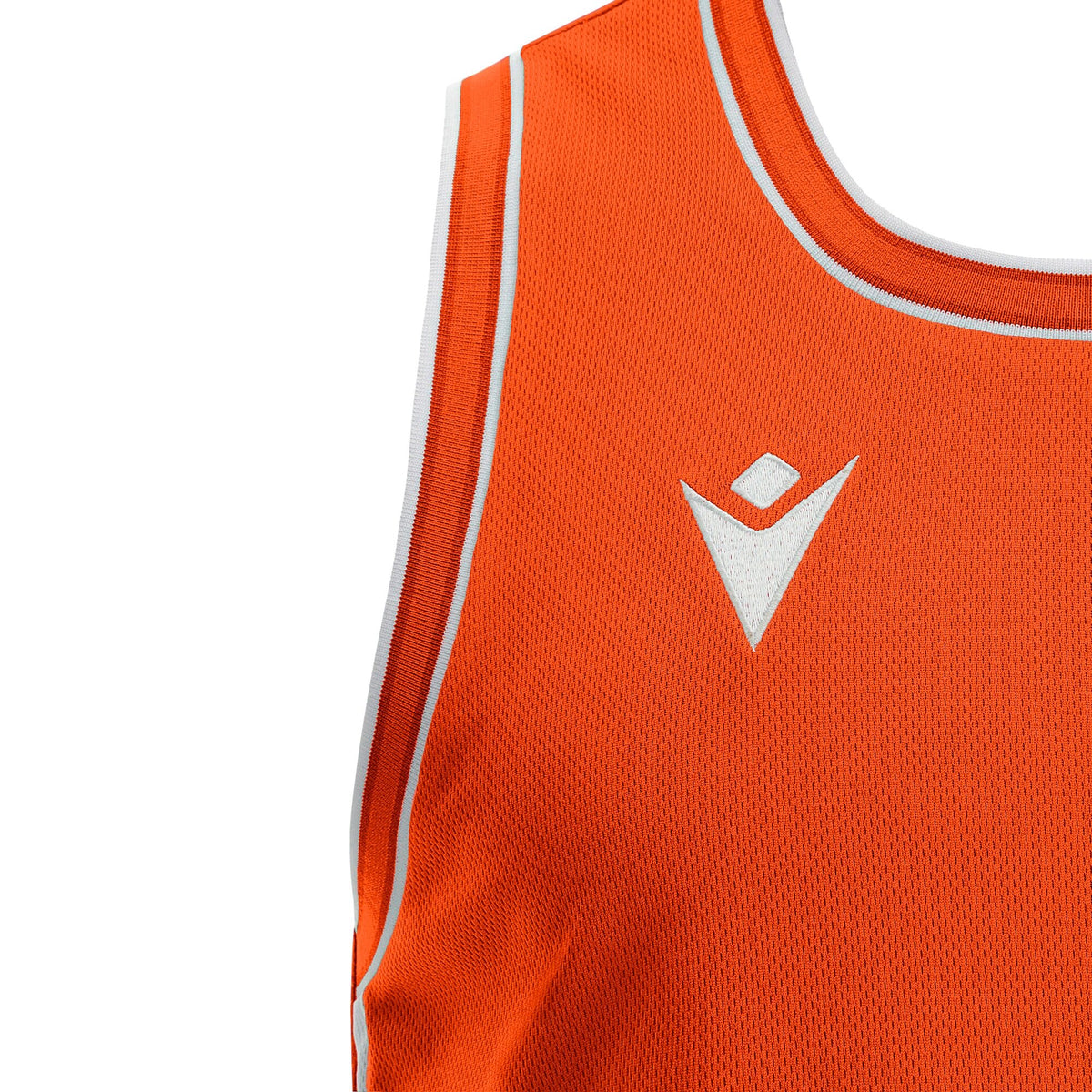 Macron Plutonium Eco Basketball Shirt - Orange/White