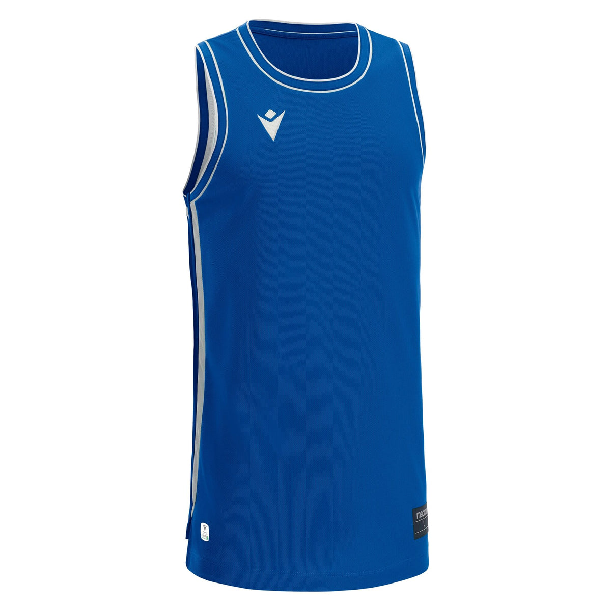 Macron Plutonium Eco Basketball Shirt - Royal Blue/White
