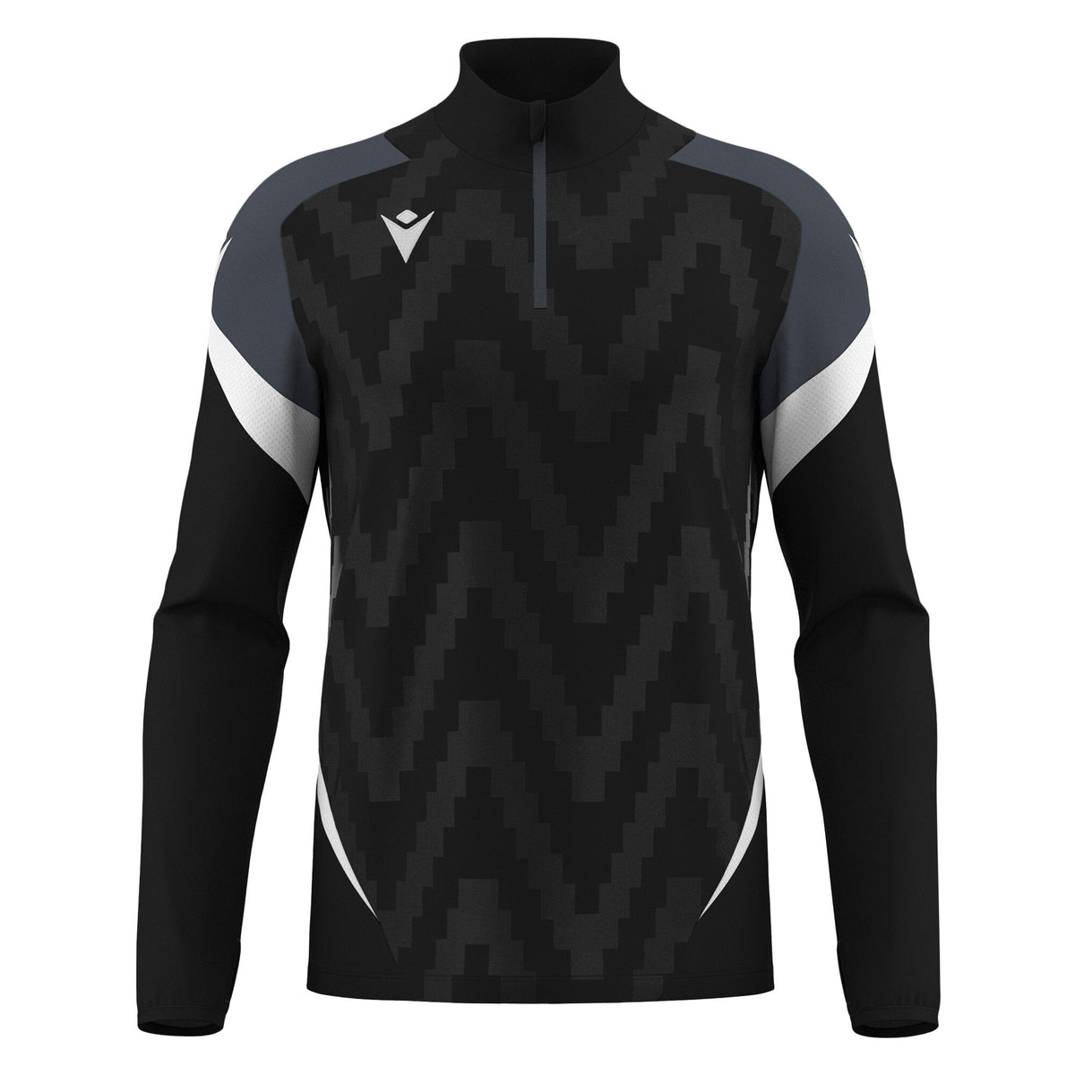 Macron Starfall 1/4 Zip Jersey - Black/White - view-10