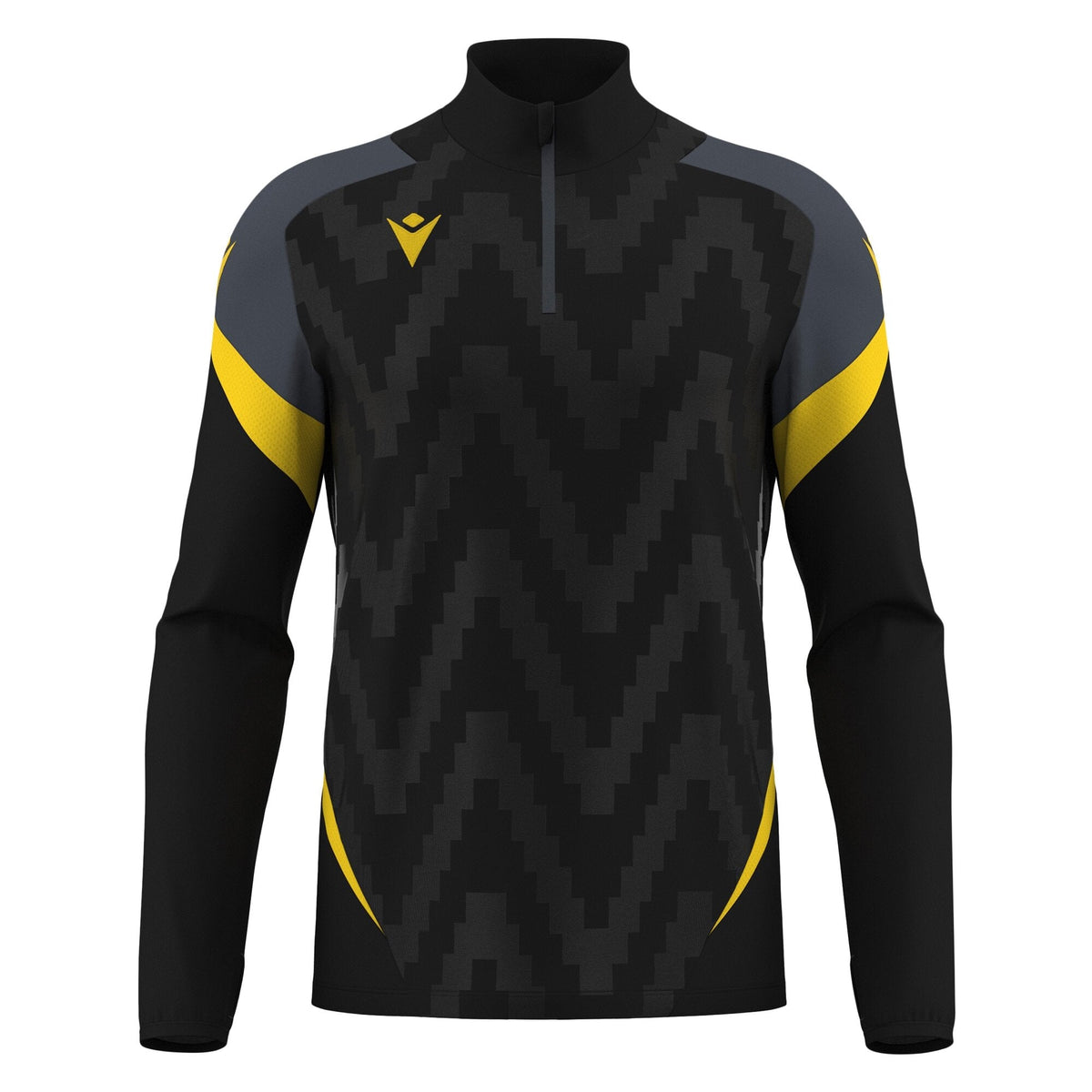 Macron Starfall 1/4 Zip Jersey - Black/Yellow - view-10