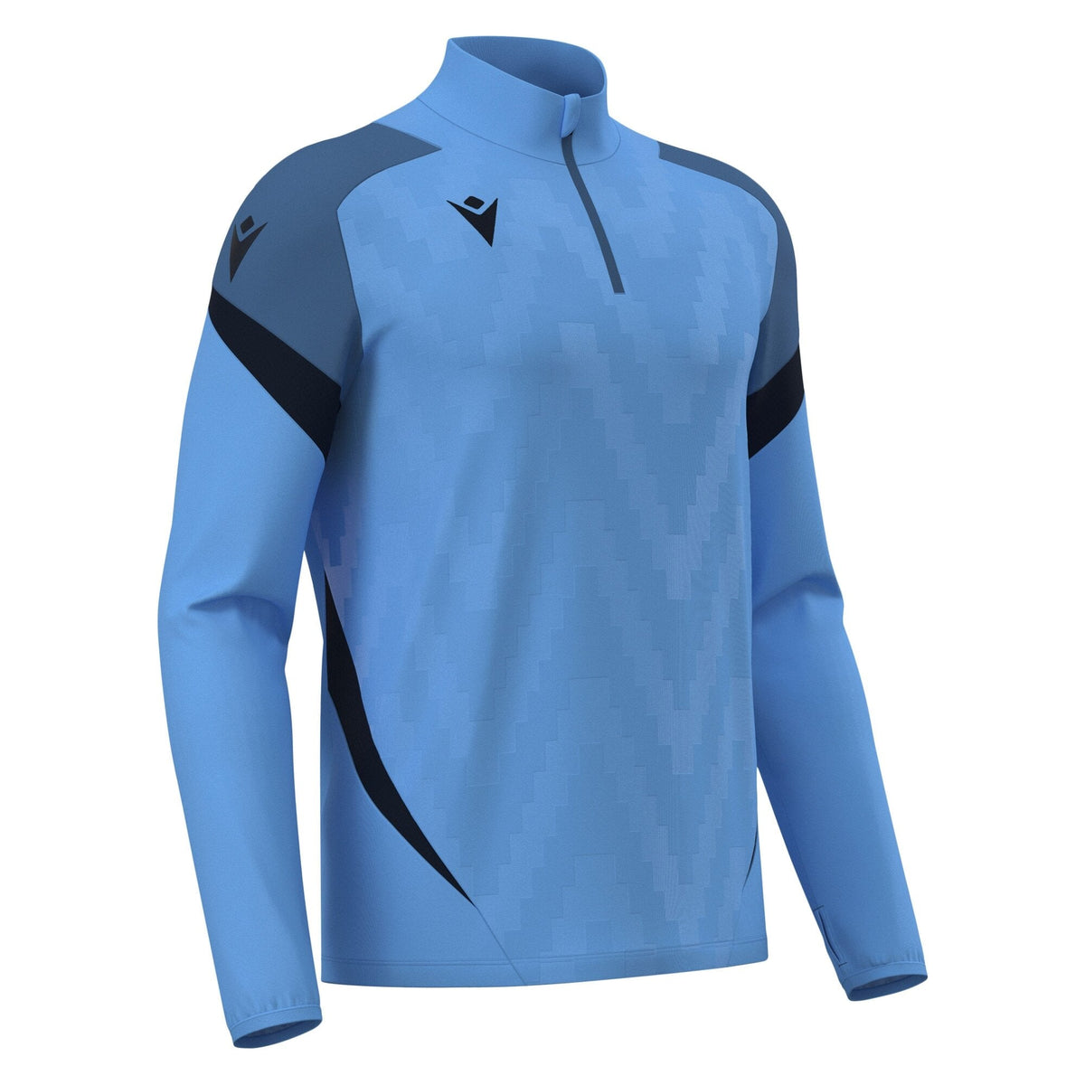 Macron Starfall 1/4 Zip Jersey - Indigo Sky Blue/Navy - main