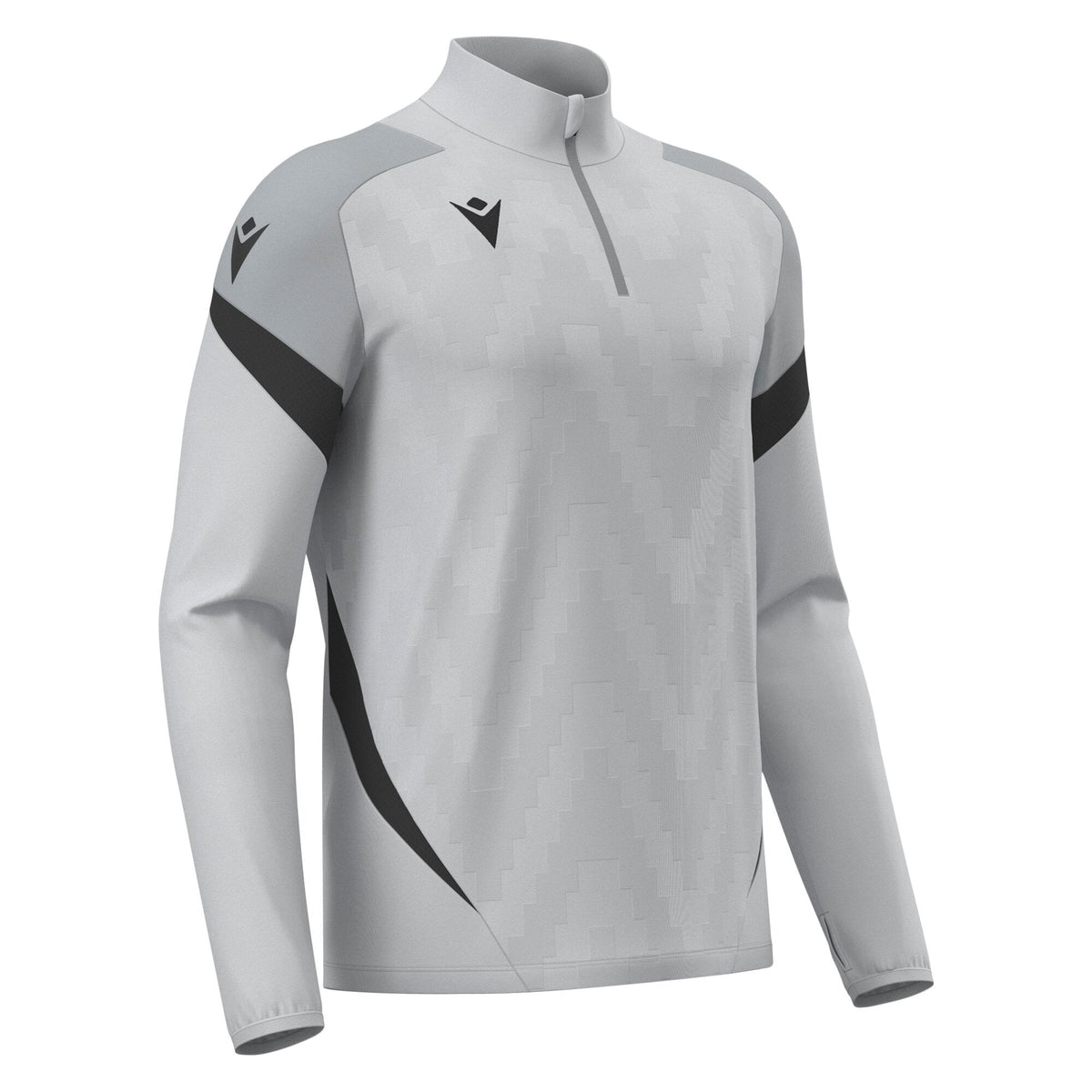 Macron Starfall 1/4 Zip Jersey - Stone Grey/Anthracite - main