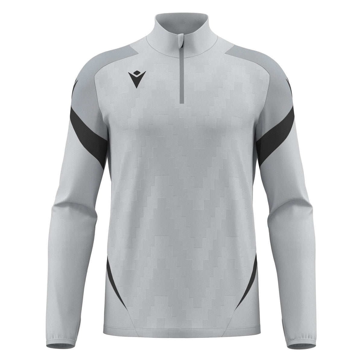 Macron Starfall 1/4 Zip Jersey - Stone Grey/Anthracite - view-10