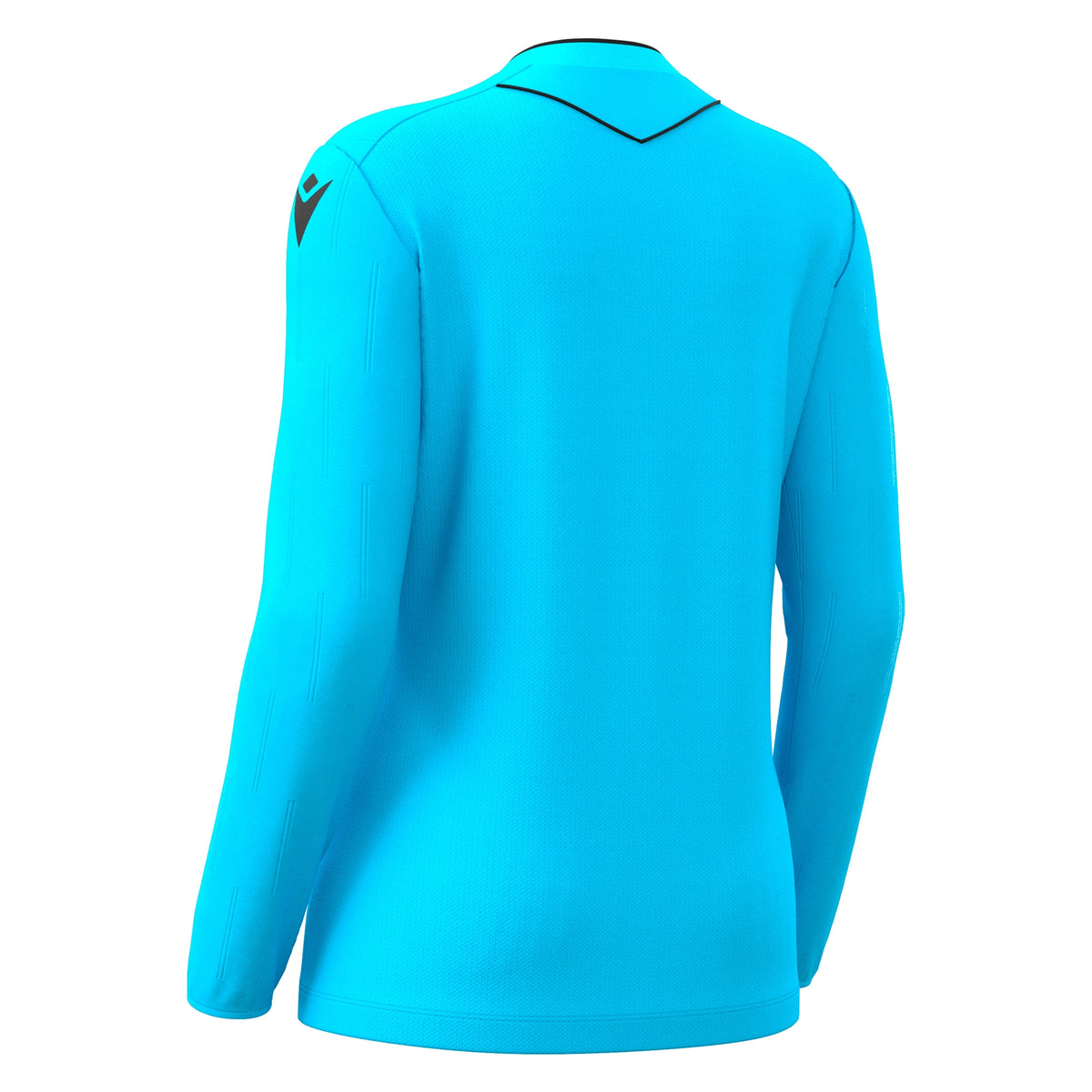 Macron Tess Eco Referee Long Sleeve Shirt - Neon Sky/Black