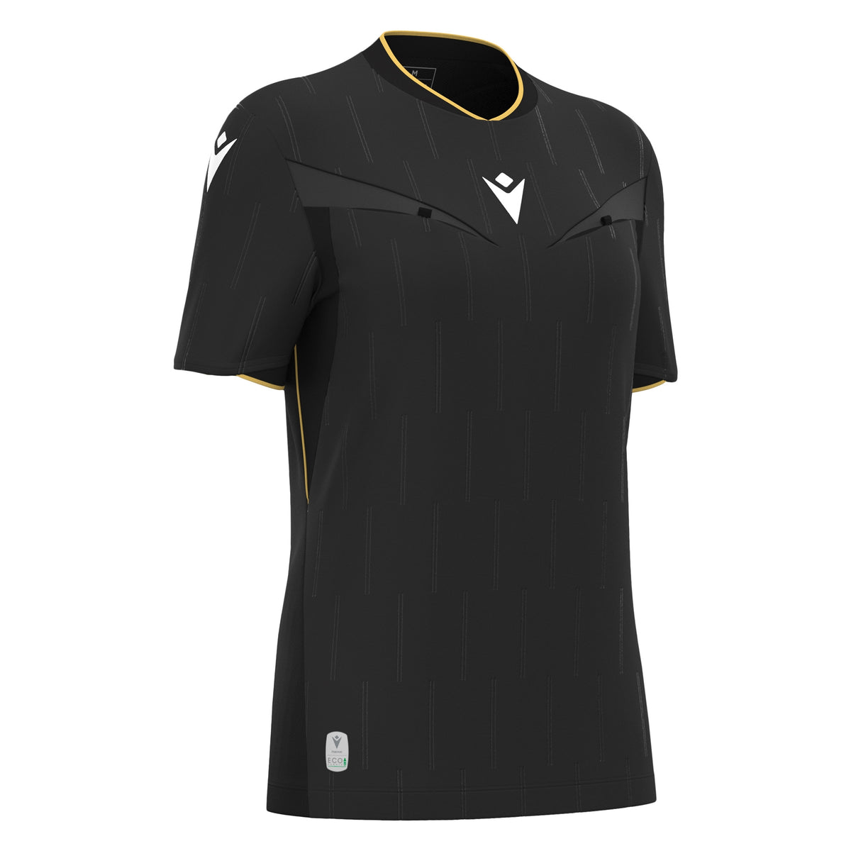 Macron Tess Eco Referee Shirt - Black/Gold