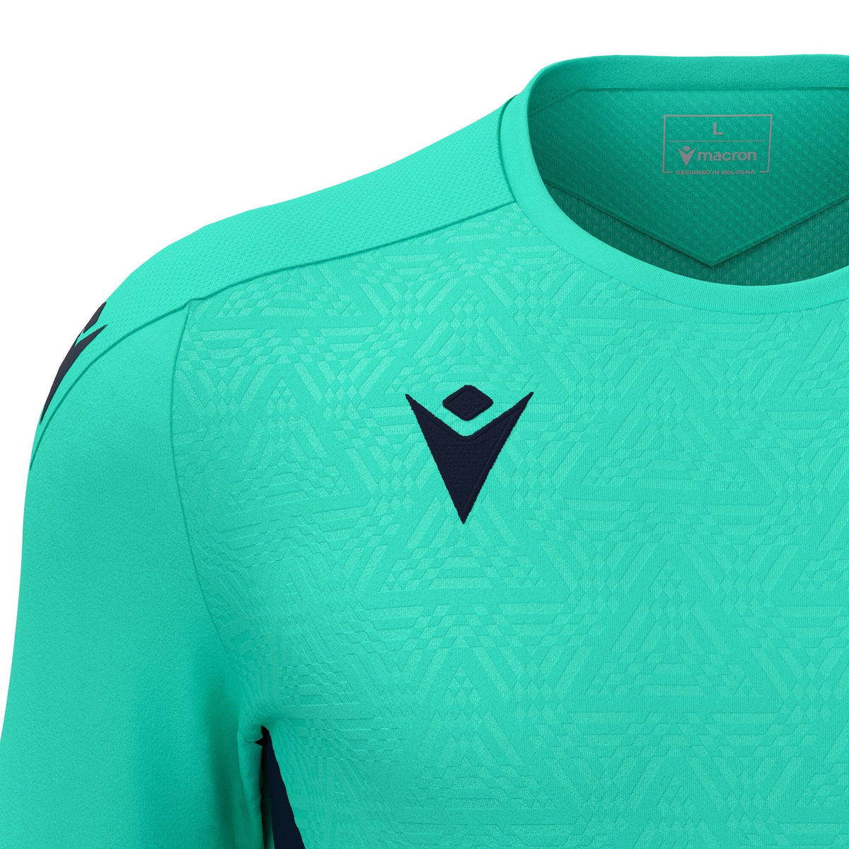 Macron Wisp Shirt - Turquoise/Navy