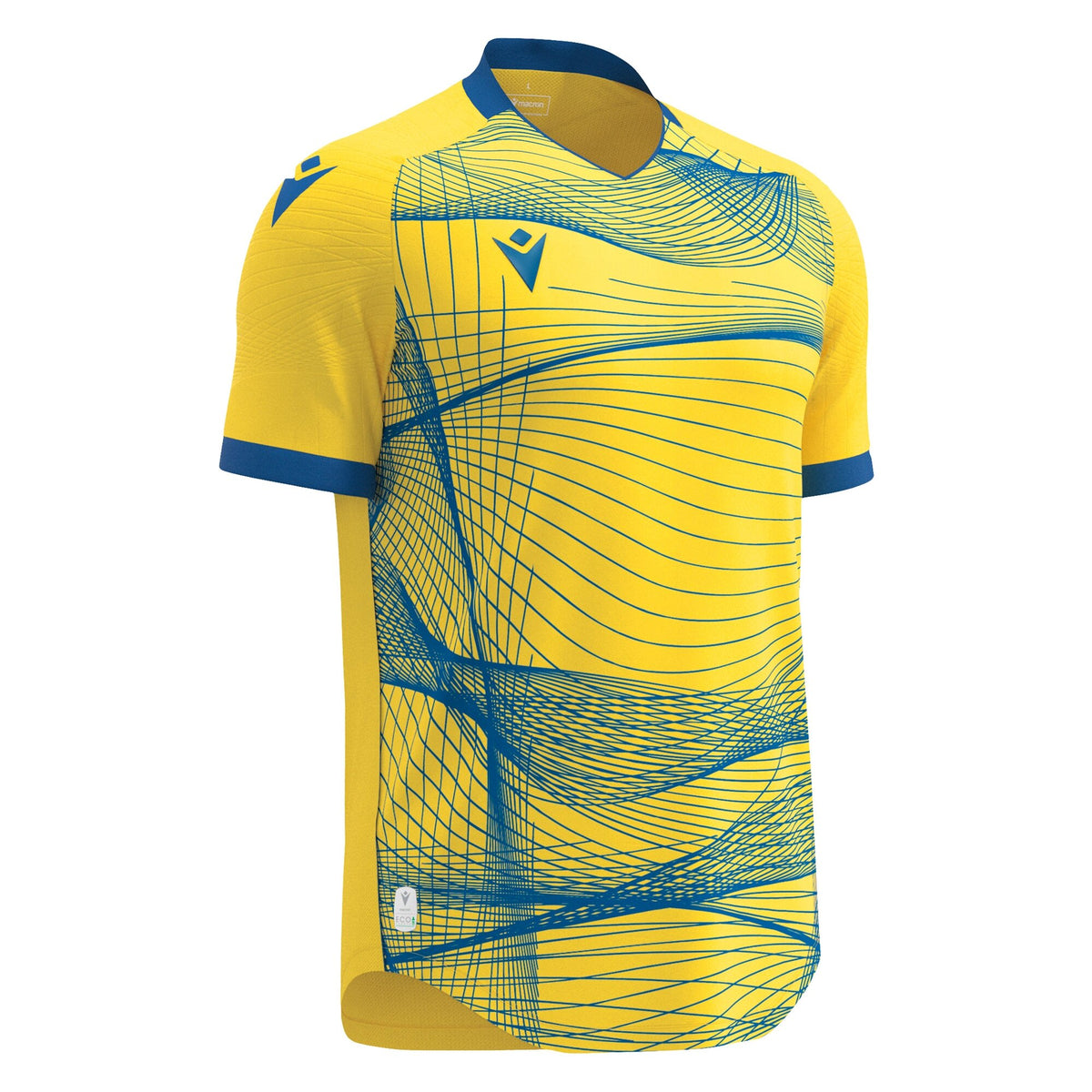 Macron Wyvern Eco Shirt - Yellow/Royal Blue