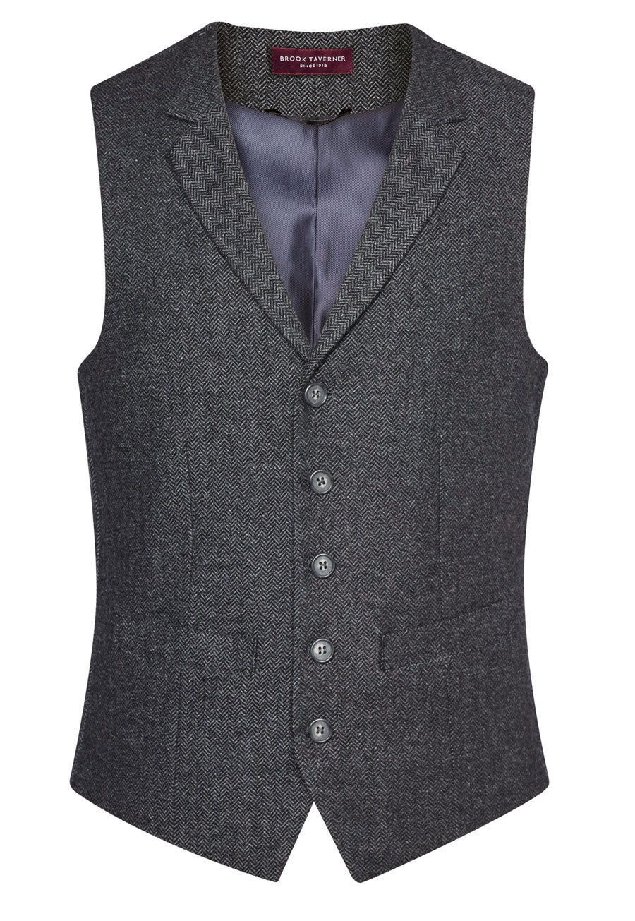 Brook Taverner Memphis Tweed Waistcoat, image 3