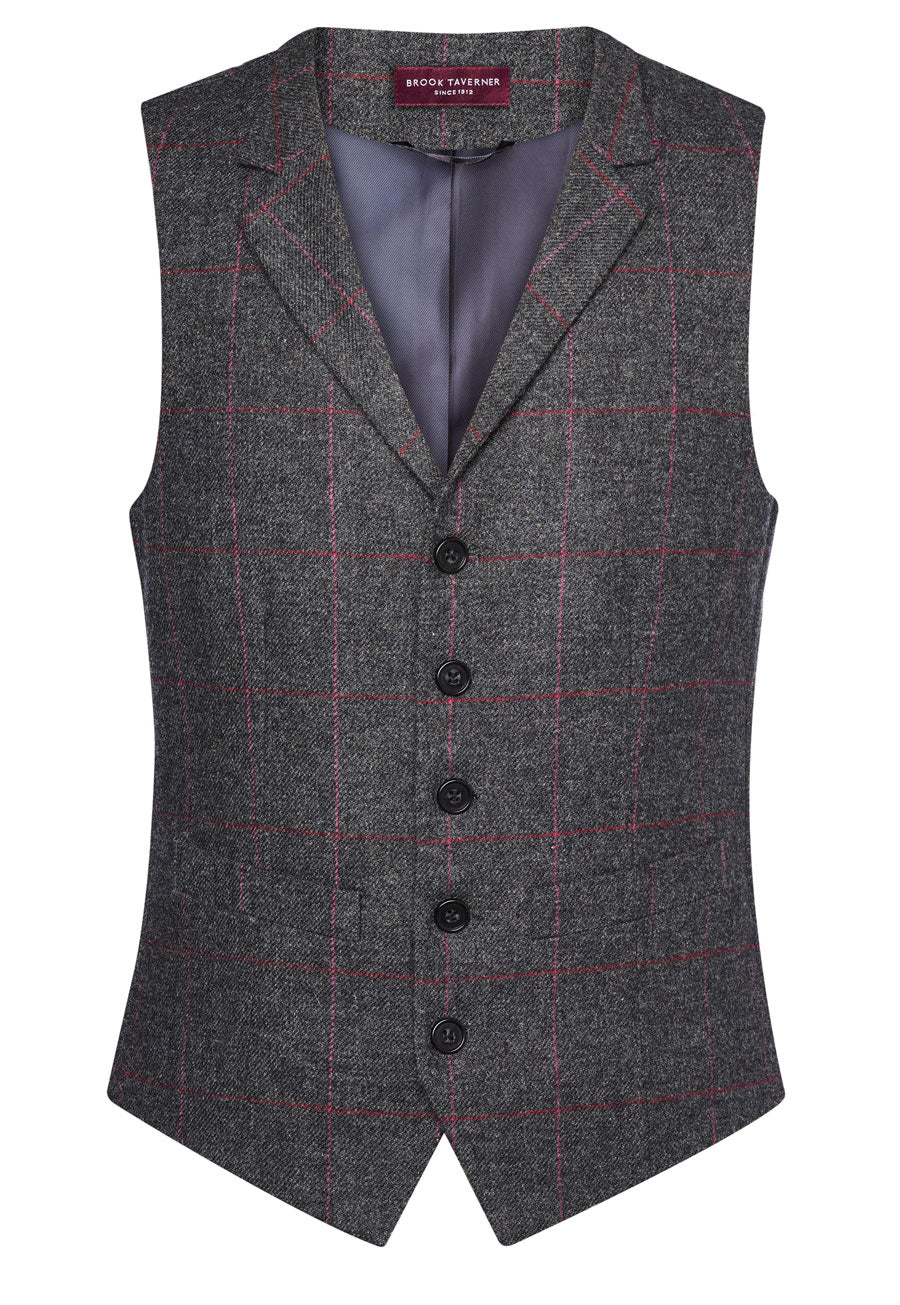 Brook Taverner Memphis Tweed Waistcoat, image 5