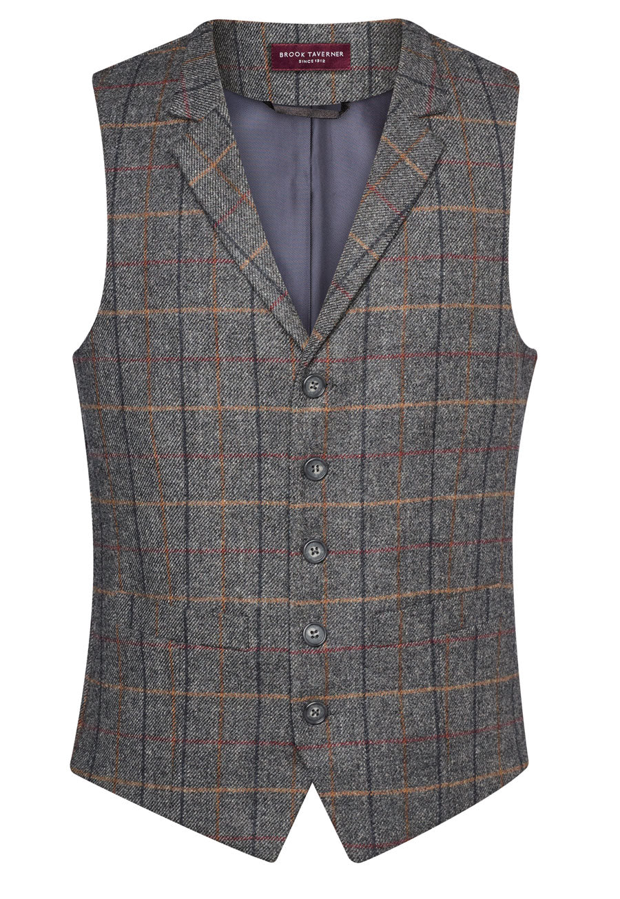 Brook Taverner Memphis Tweed Waistcoat, image 4