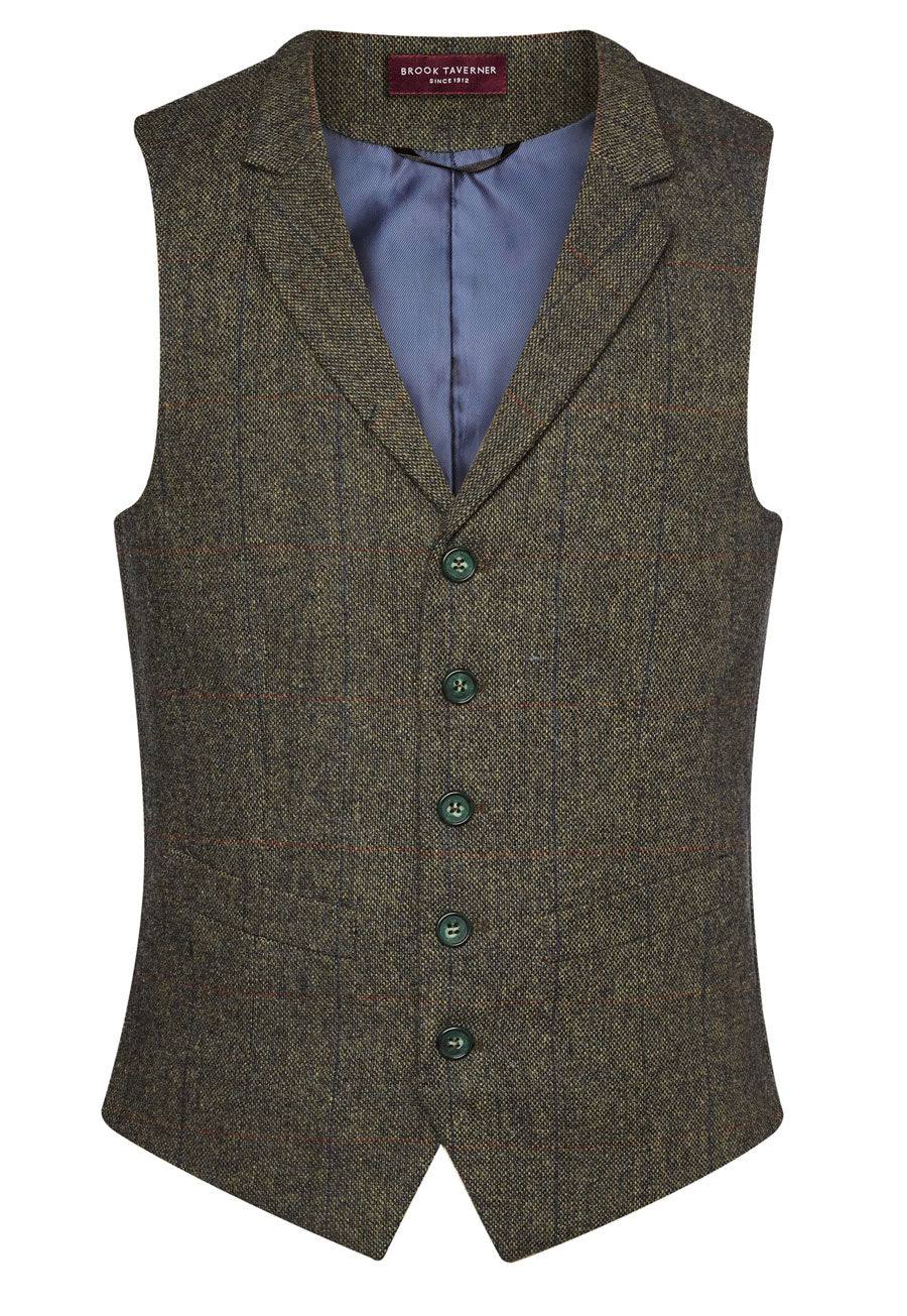 Brook Taverner Memphis Tweed Waistcoat, image 6