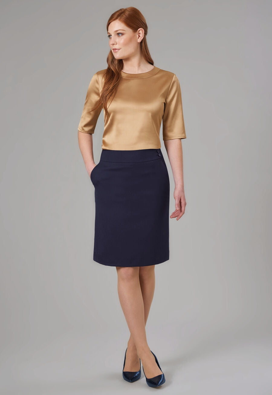 Brook Taverner Merchant Skirt in Navy, image 2