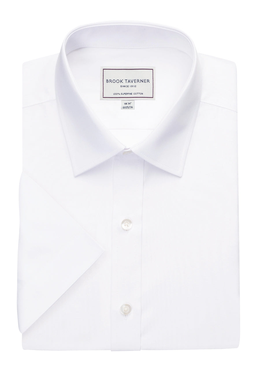 Brook Taverner Milano Shirt in White, main product image