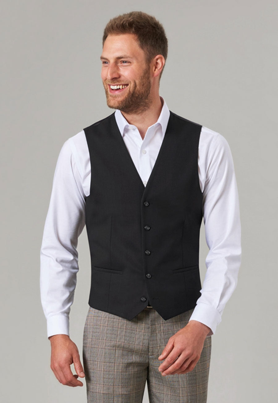 Brook Taverner Nice Waistcoat in Black, image 5