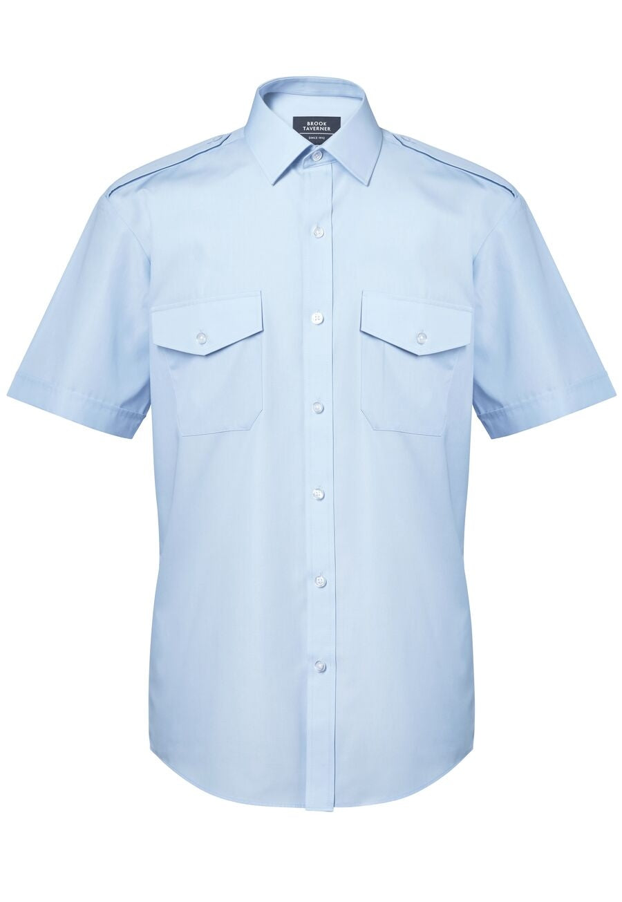 Brook Taverner Olympus Pilot Shirt in Blue, image 2