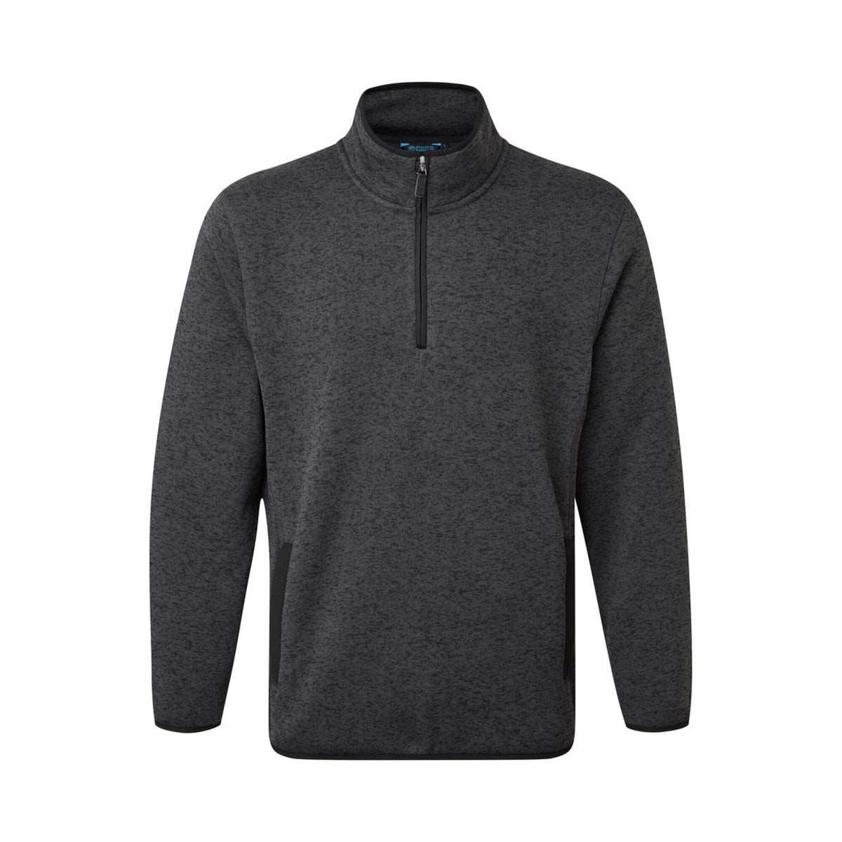 Fort Easton 1/4 Zip Pullover Grey/Marl, front view