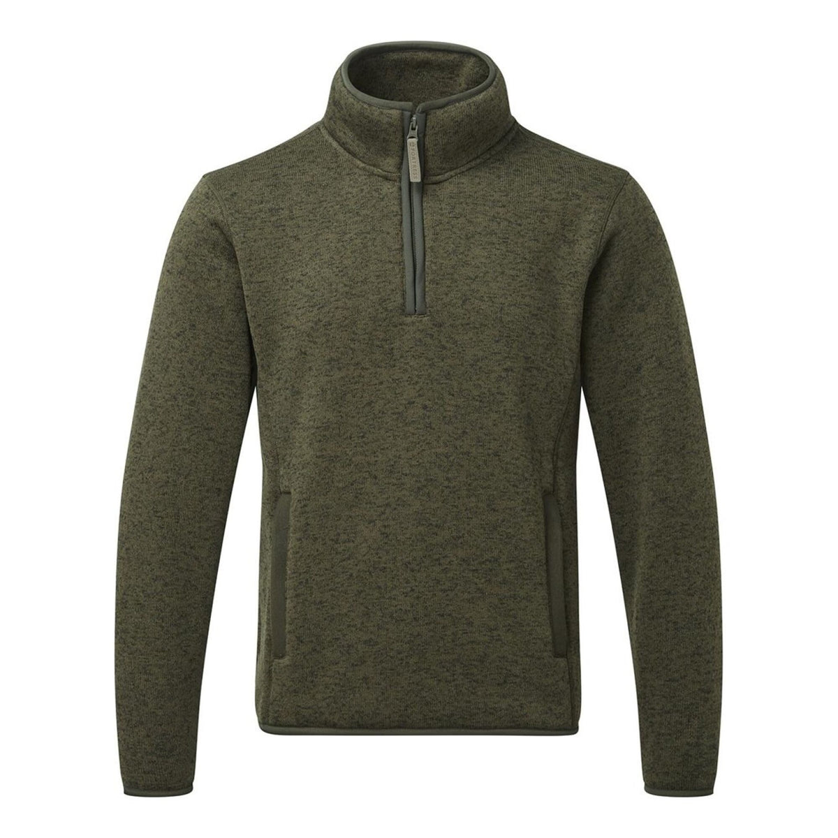 Fort Easton 1/4 Zip Pullover Olive Green, front view