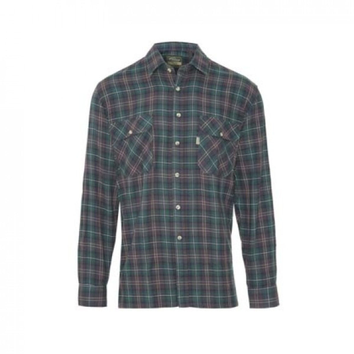 Champion Kilbeggan Cotton Long-Sleeved Shirt Green, front view