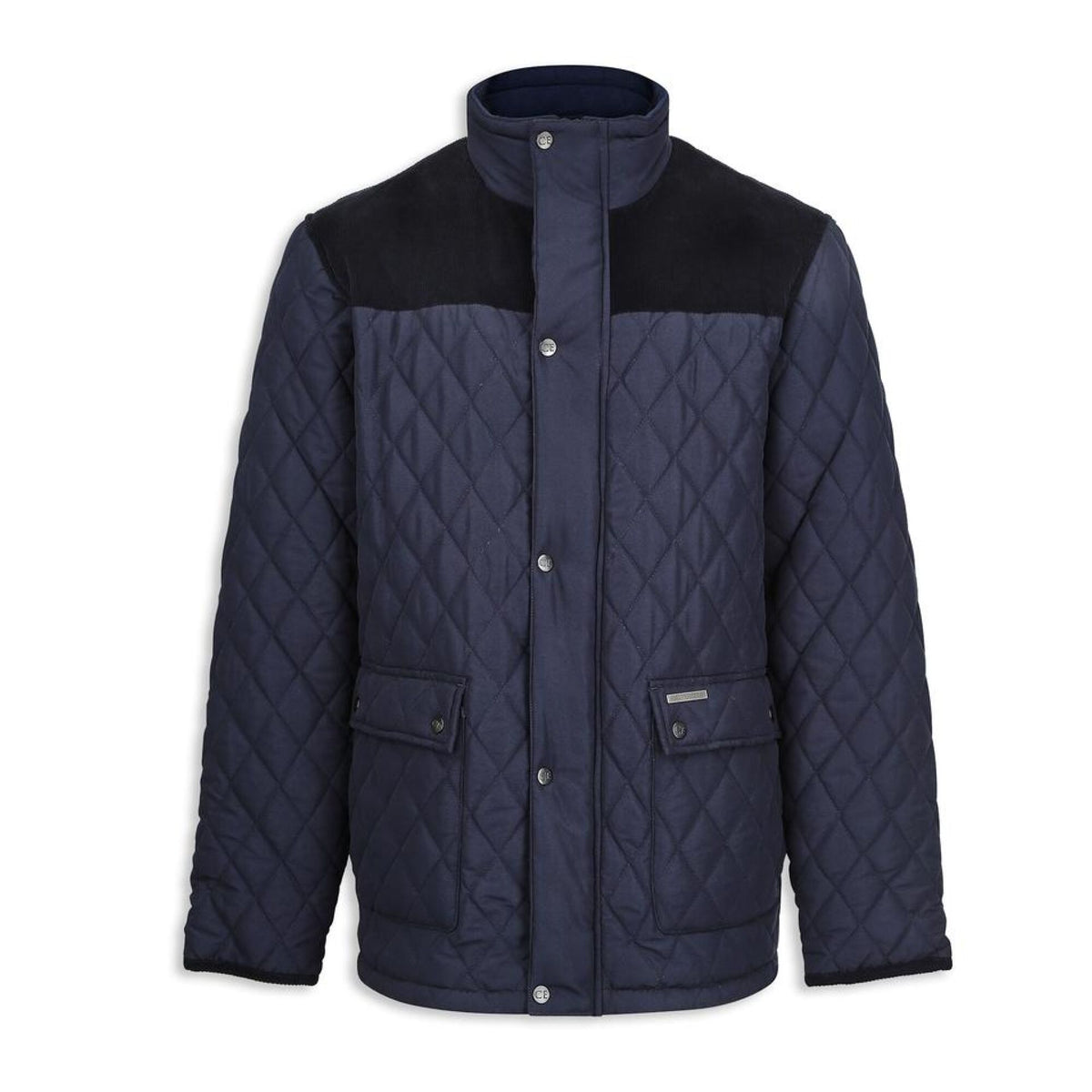 Champion Country Estate Lewis Quilted Jacket Navy, front view