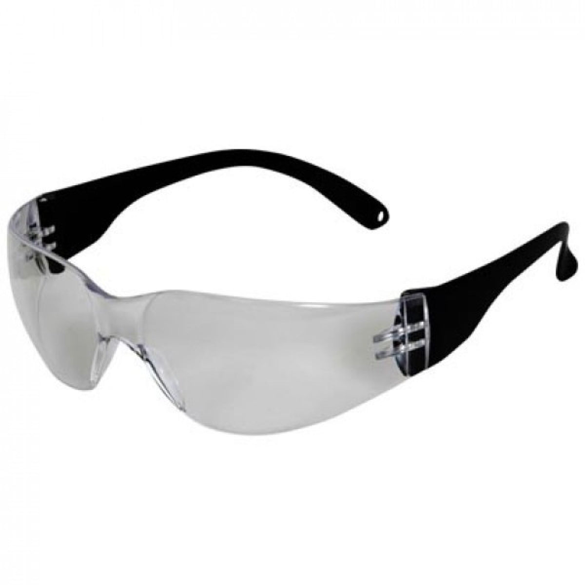 The Workwear Company Clear Safety Glasses Wraparound Clear, front view