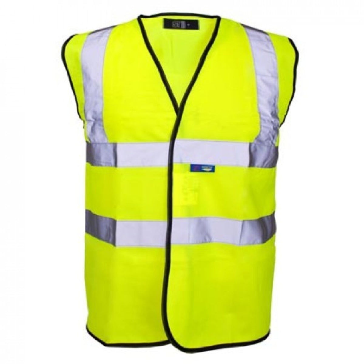The Workwear Company Hi-Vis Reflective Vest Yellow, front view